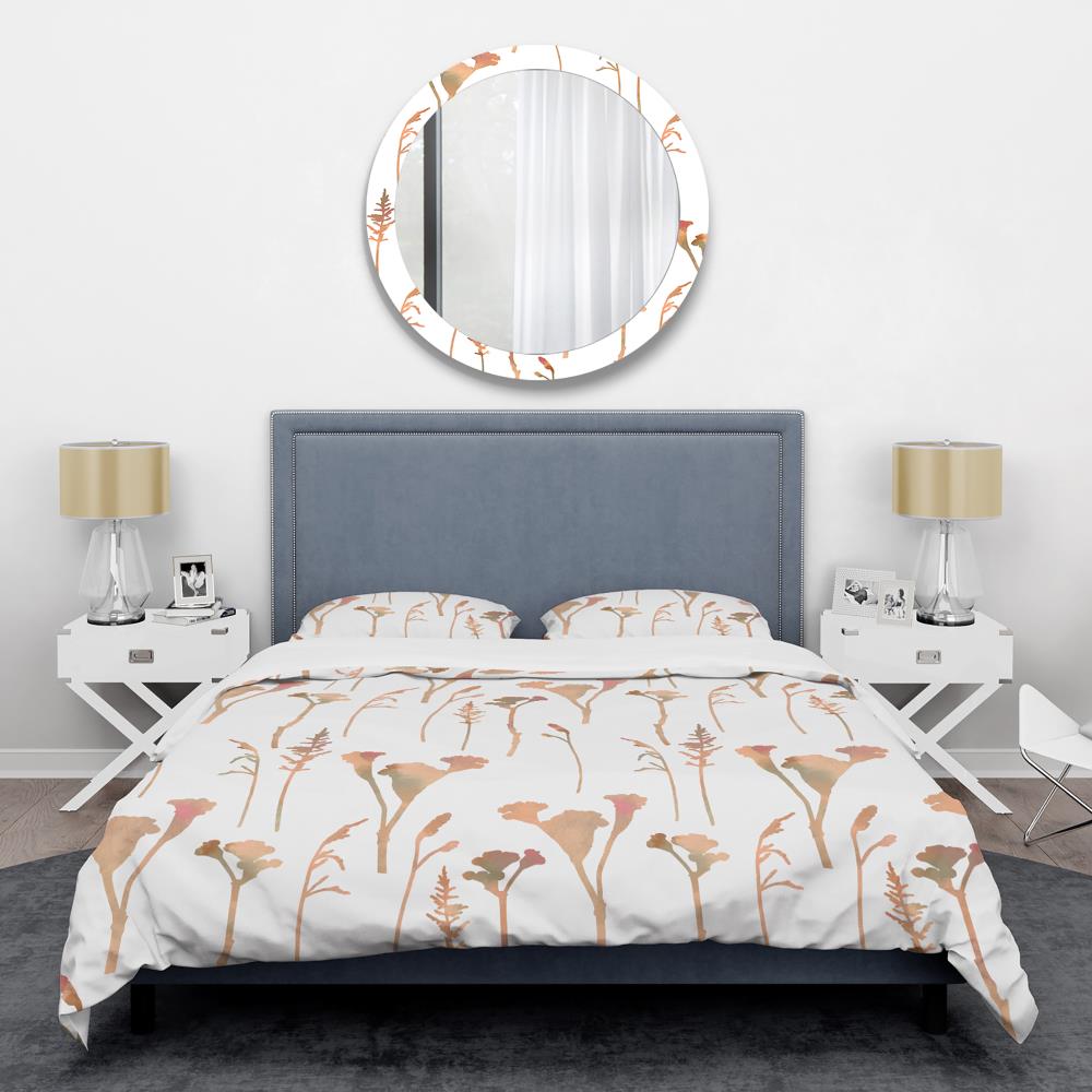 Designart BED24167-T N/AN/A 3 -Piece Gold Twin Duvet cover Set