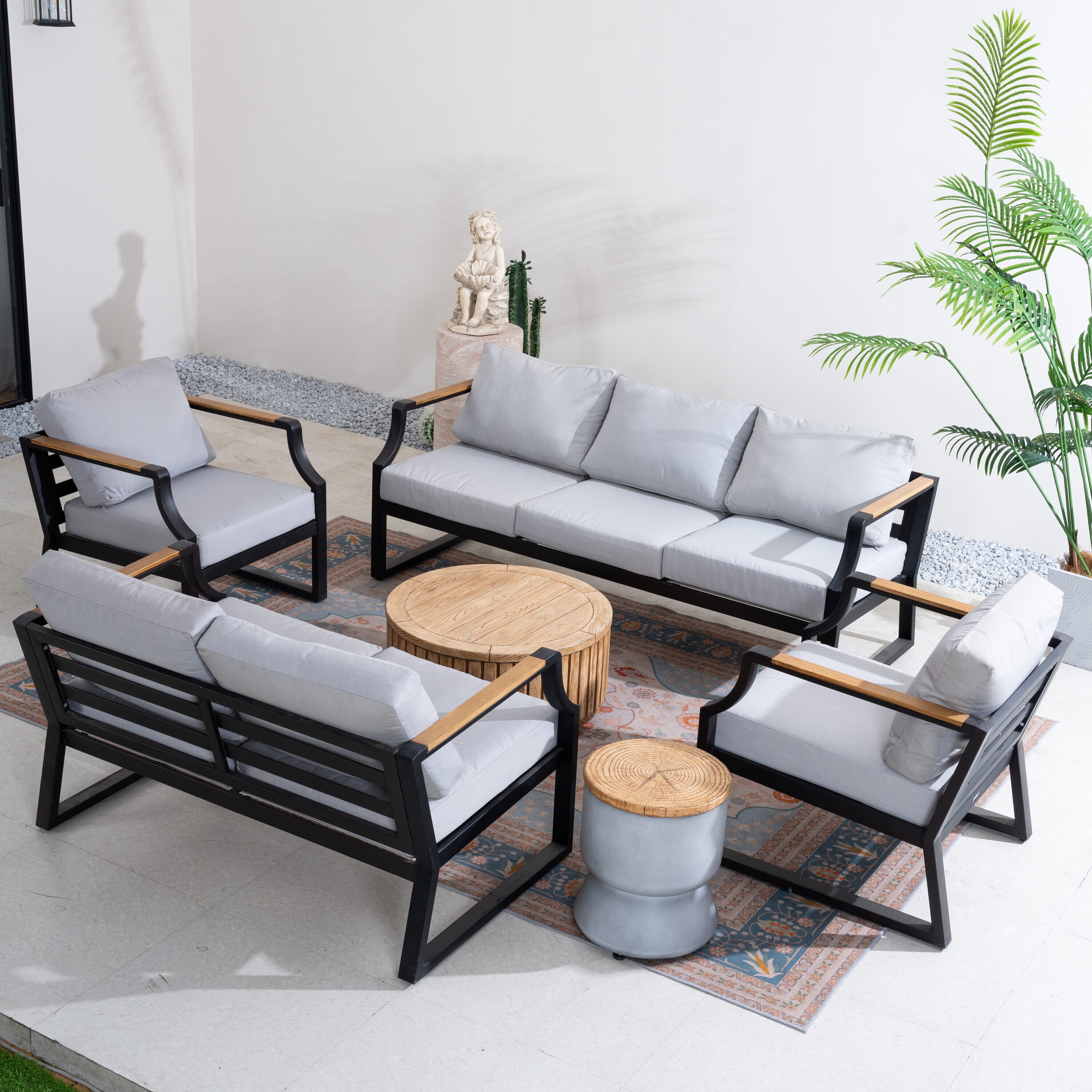 Direct Wicker DWS-2101B&26TA18IB Patio-Conversation-Sets - View #4
