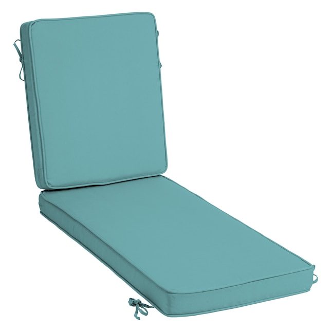 Teal Patio Chaise Lounge Chair Cushion, Teal Outdoor Furniture Cushions