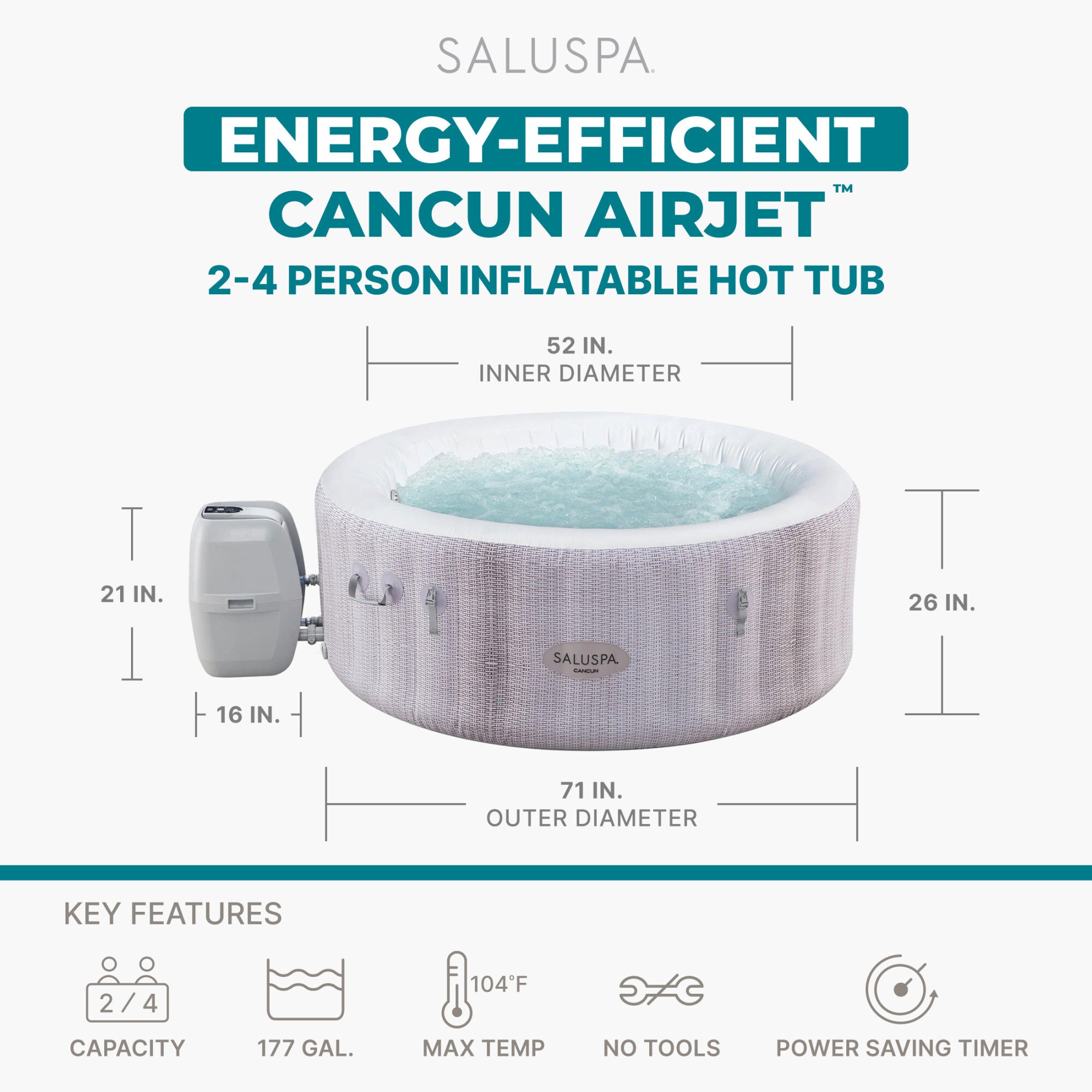 Bestway 6003YE-BW spas - View #3