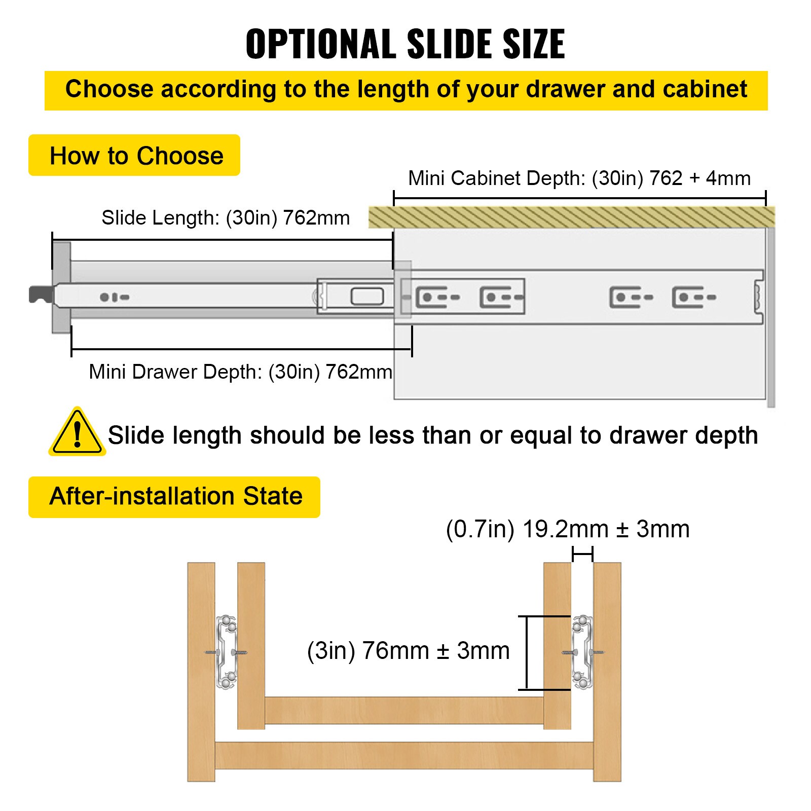 VEVOR CTDG250B30YCWS001V0 Drawer-Slides - View #6