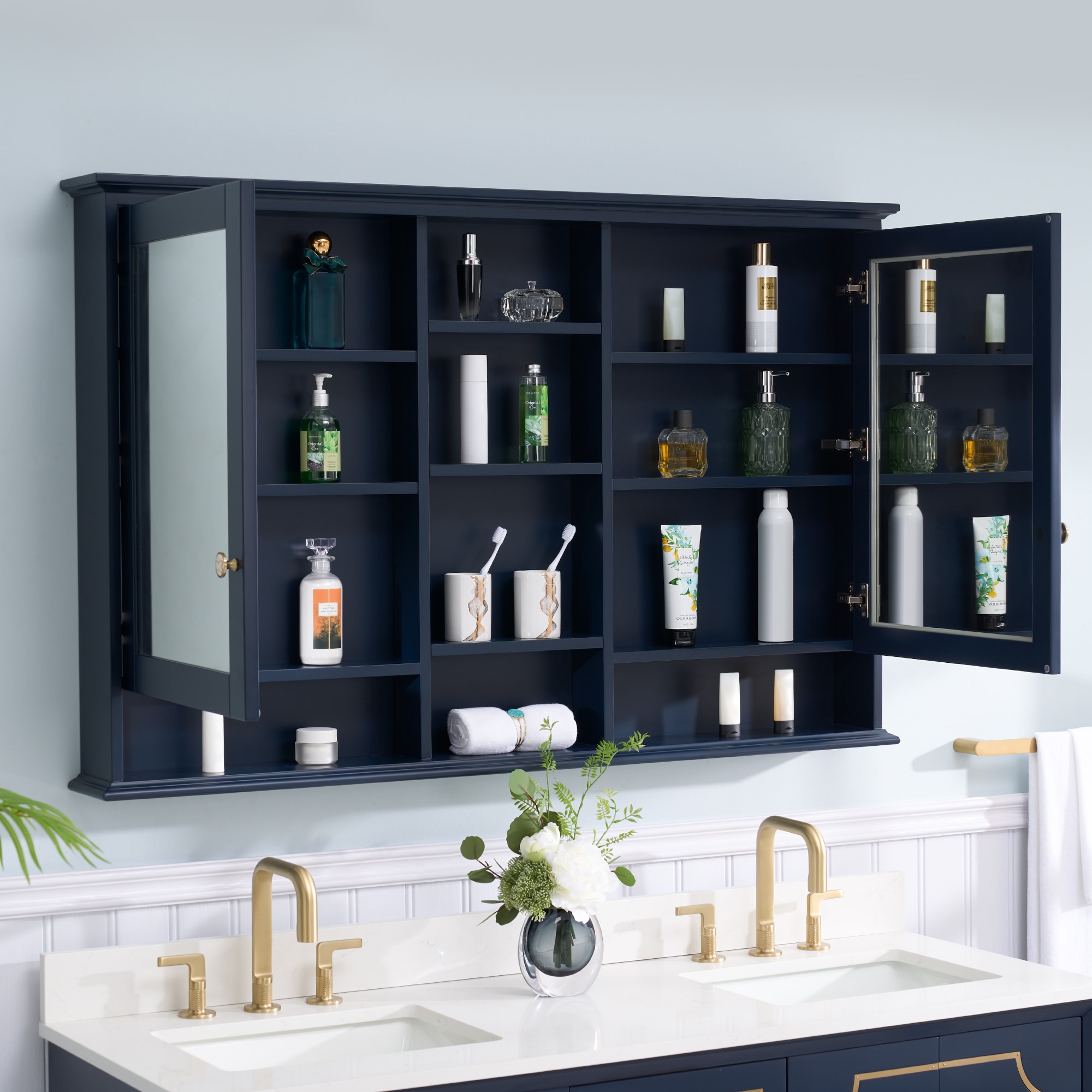 WELLFOR MED55YS1NB Bathroom-Medicine-Cabinets - View #2
