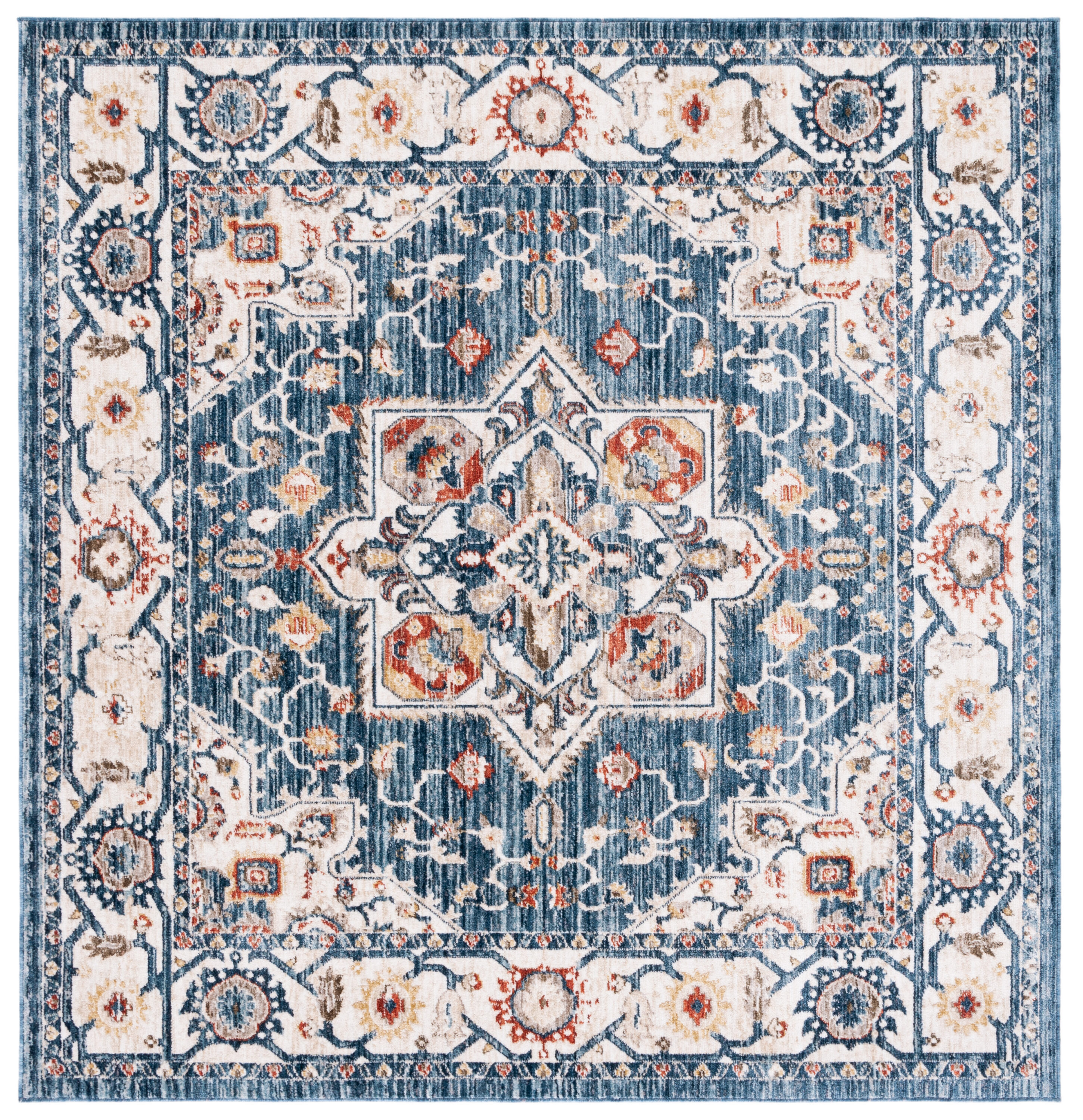 Olympia 202N Blue/Ivory 6 X 6 Area Rug