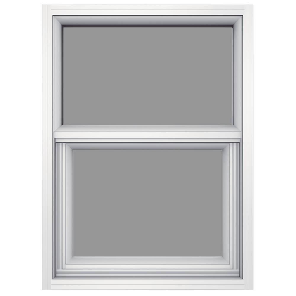 JELD-WEN Builders Aluminum New Construction White Aluminum Aluminum ...