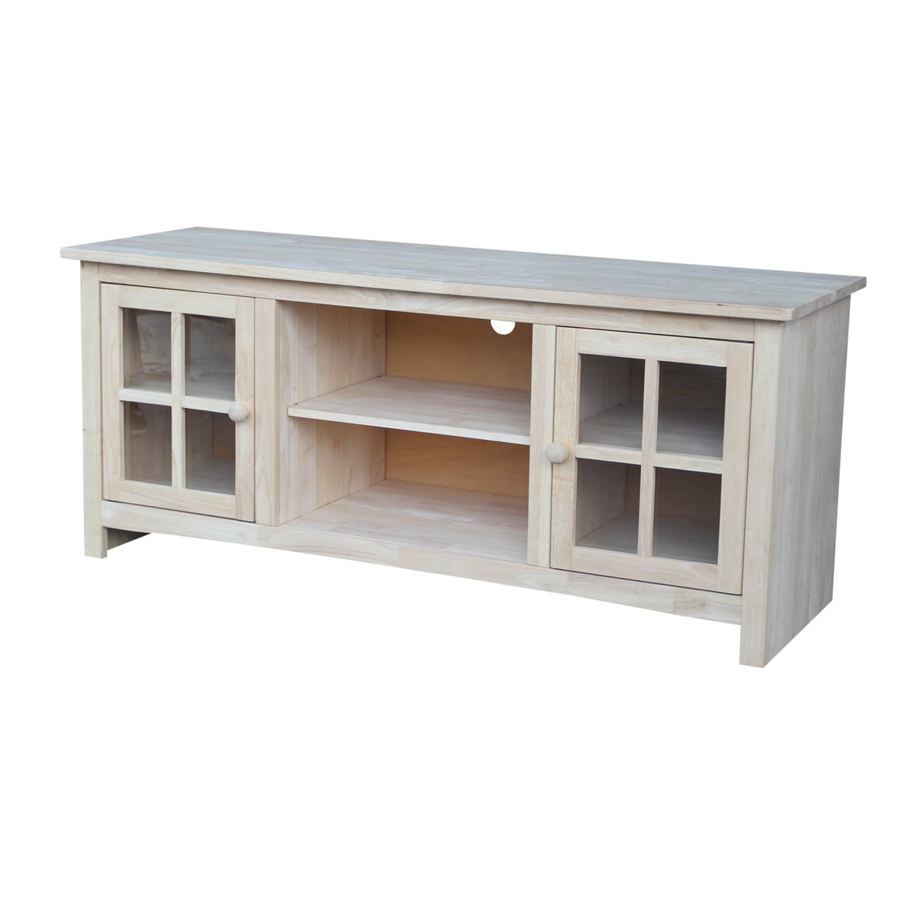 International Concepts TV-56 Traditional Unfinished TV stand ( Accommodates TVs up to 60-in )