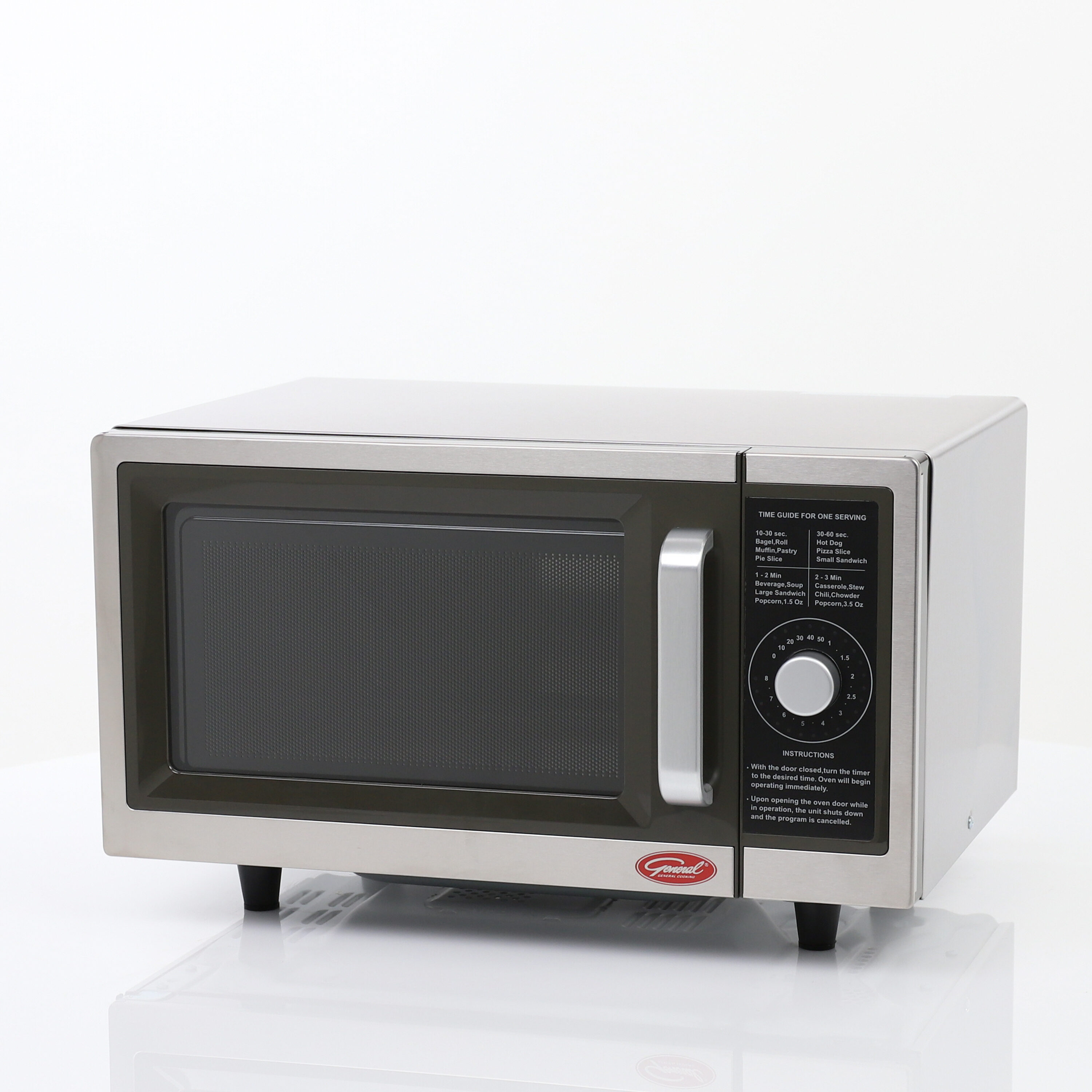  COMMERCIAL CHEF 1.6 Cubic Foot Microwave with 10 Power Levels, Small  Microwave with Push Button, 1000 Watt Microwave with Digital Control  Panels, Countertop Microwave with Timer, Stainless Steel : Home & Kitchen