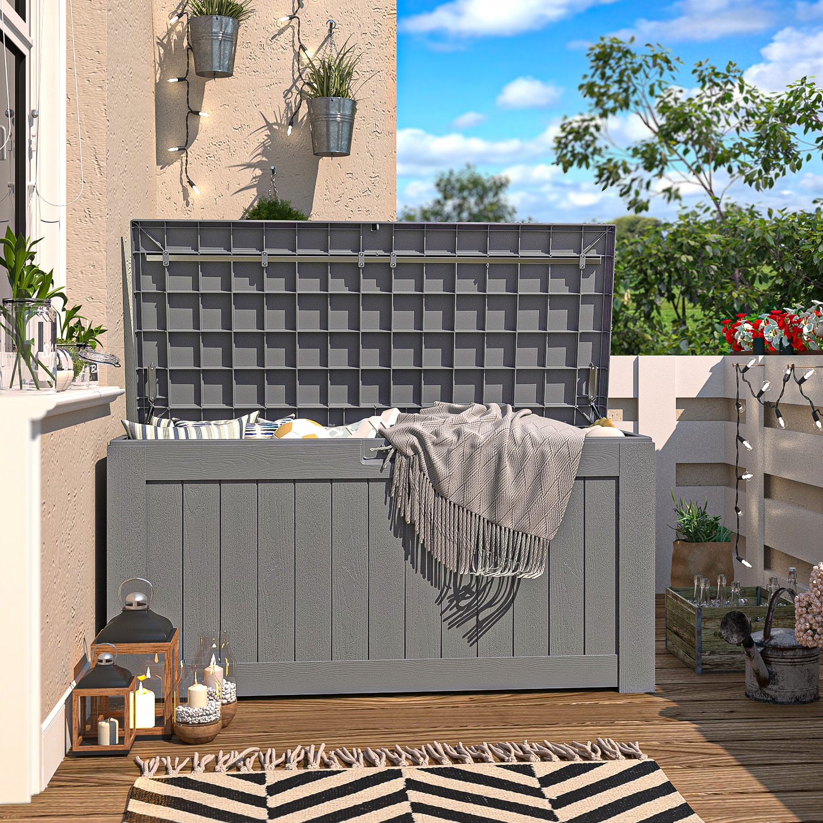 Patiowell WES-PSB24-0432A-DGY Deck-Boxes - View #3
