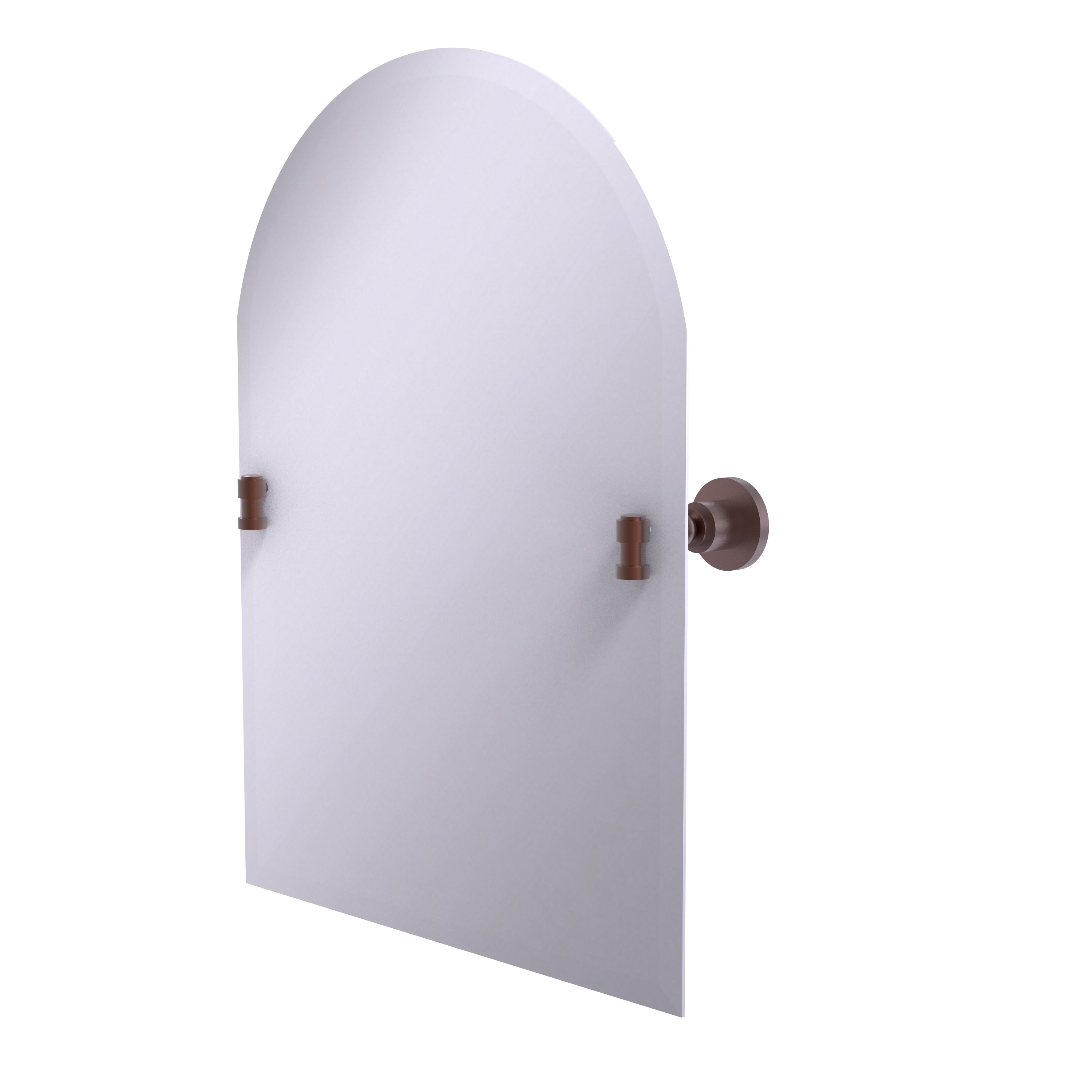 Allied Brass WS-94-CA Washington Square 21-Inches x 29-Inches Beveled Frameless Arch Tilting Bathroom Vanity Mirror ( Antique Copper )