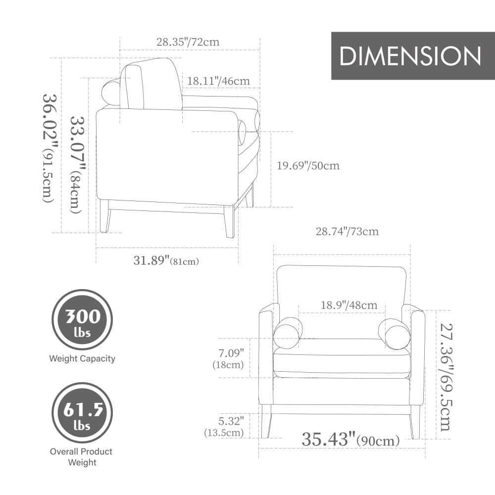Coolbibila SAMUEL-CHAIR-IVORY chairs - View #3