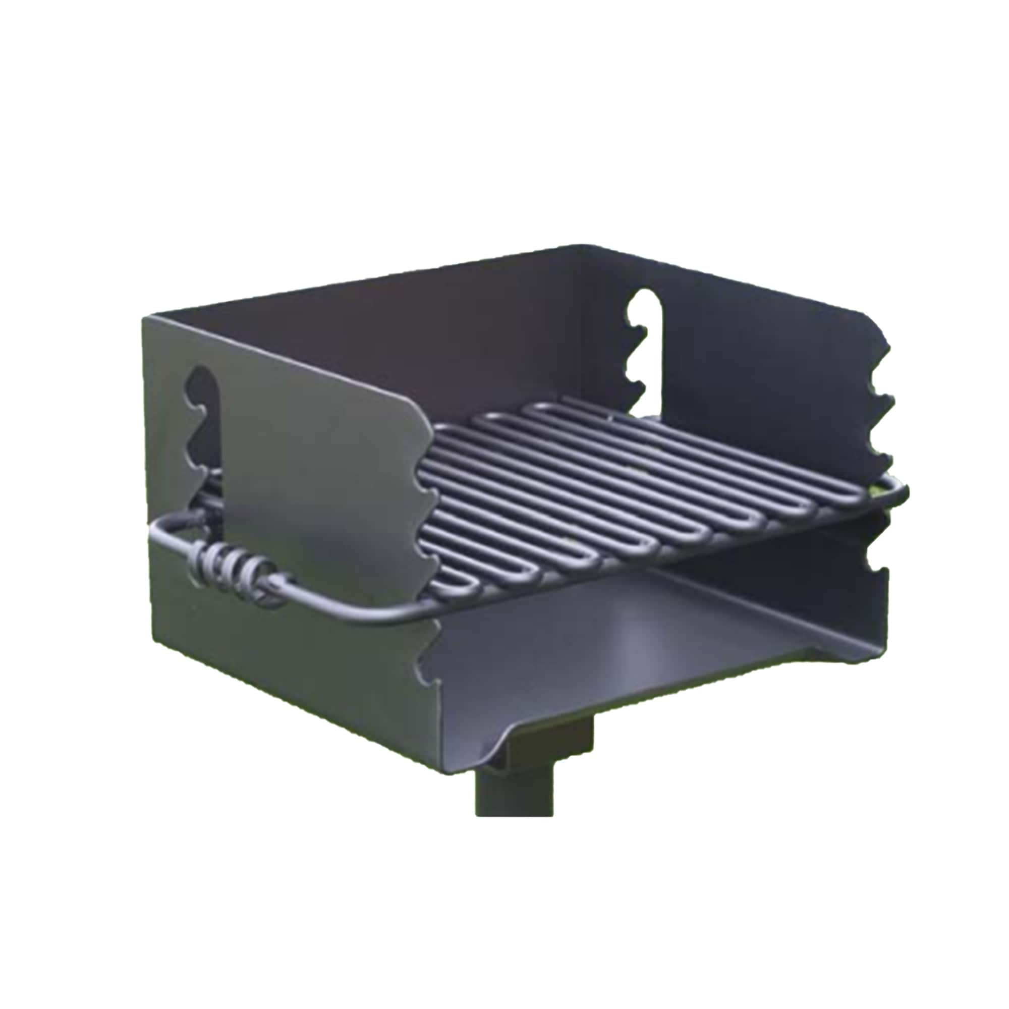 Pilot Rock 253216 CBP-135 Park Style Outdoor Camping BBQ Charcoal Grill with Swivel