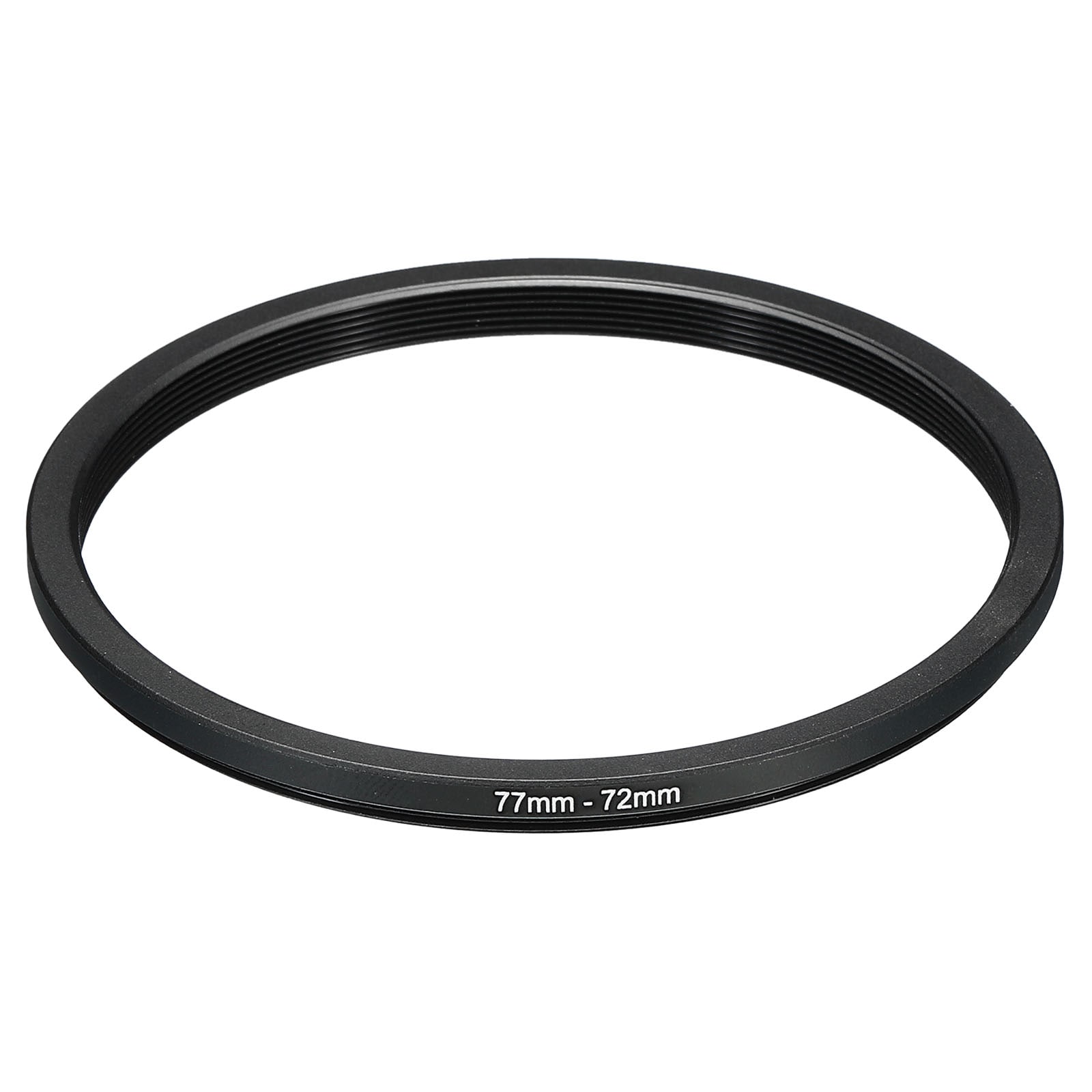 PATIKIL 77mm-72mm Metal Step Down Ring Camera Lens Filter Adapter Ring Aluminum Filter Adapter Ring for Camera Lenses Hood Black