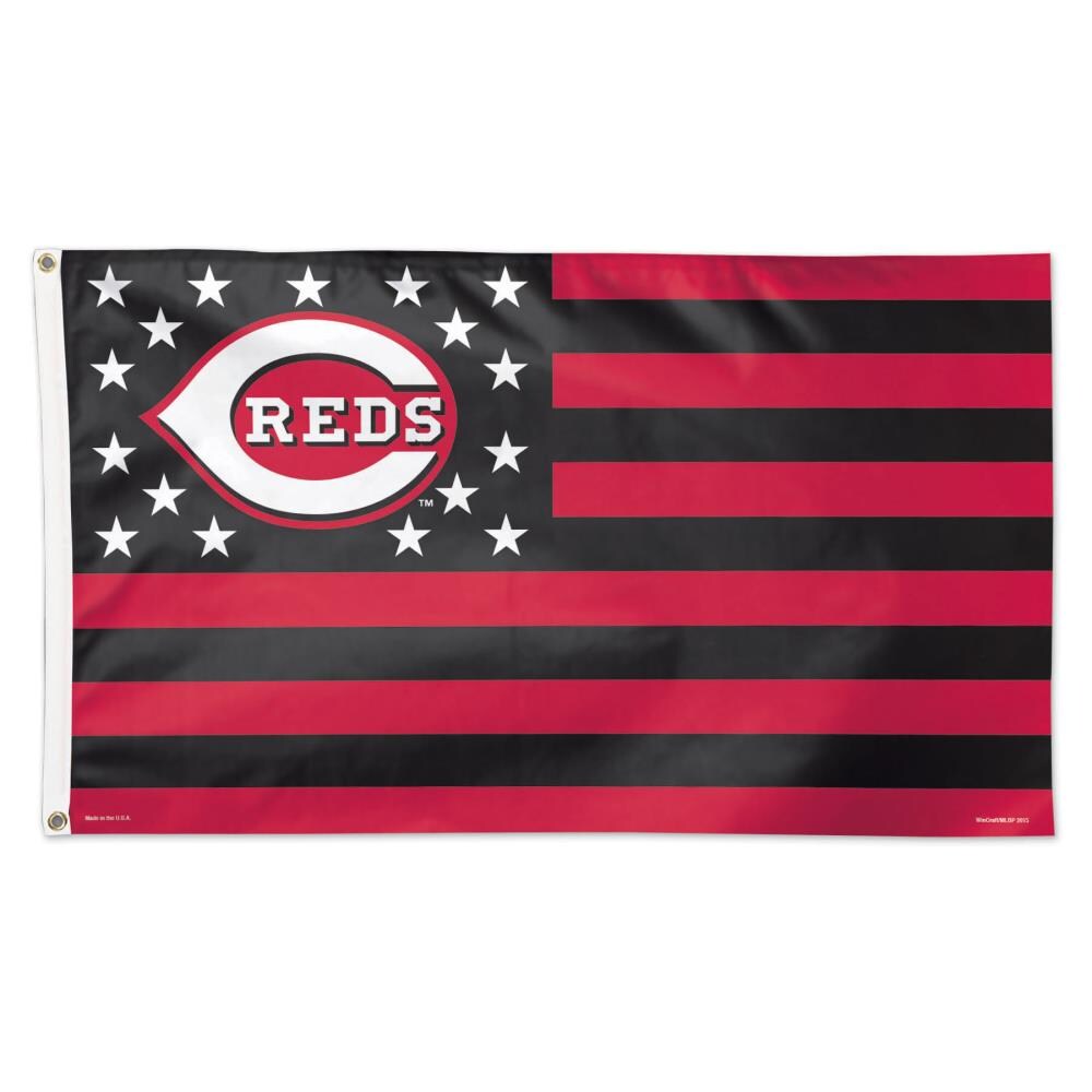 WinCraft Sports 5-ft W x 3-ft H Cincinnati Reds Flag in the Decorative ...