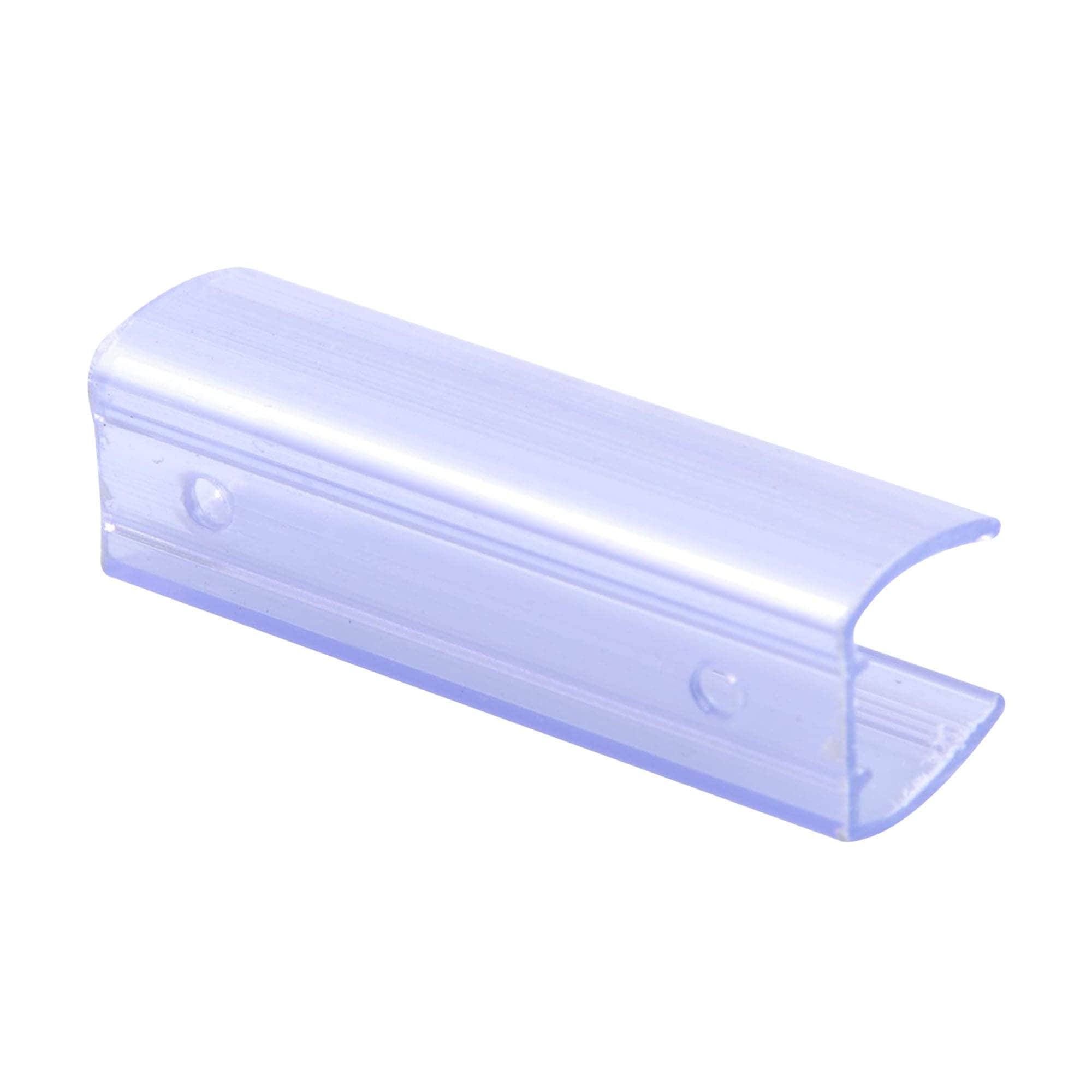 Yescom 11DEL002-NM-5CMX2-LO 2 inch Plastic U Channel System 100PCS Clear PVC Universal LED Track Mounting Holder for 9/16 inch Neon Flex Strip Light