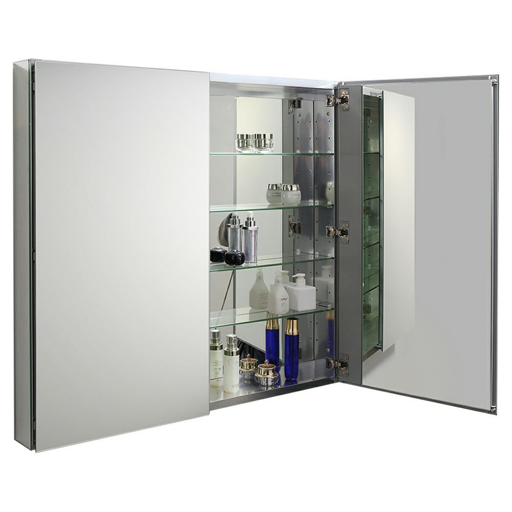 Modern Frameless Rectangular Bathroom Medicine Cabinet with Mirrors