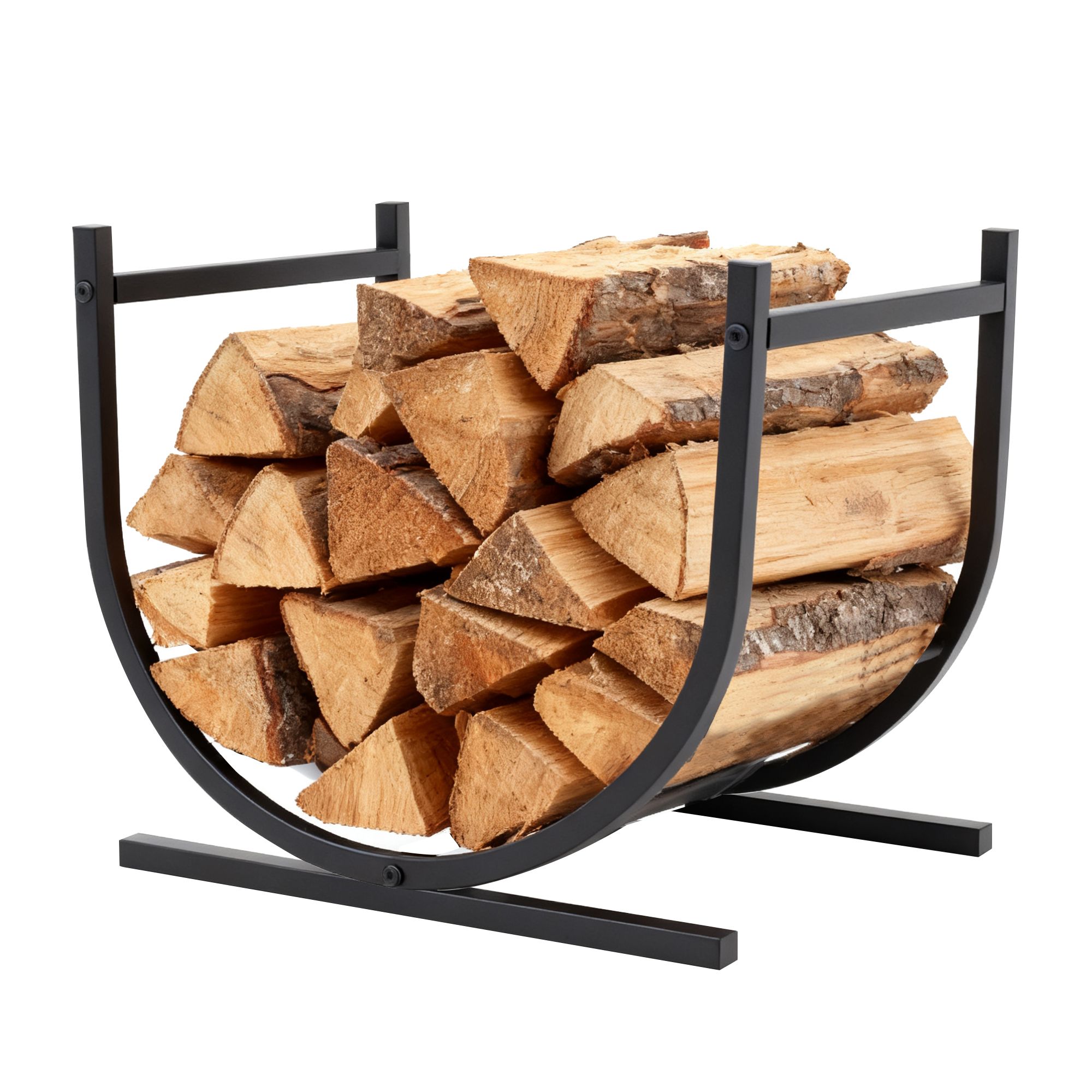 Half face cord firewood rack Fire Pits & Patio Heaters at Lowes.com
