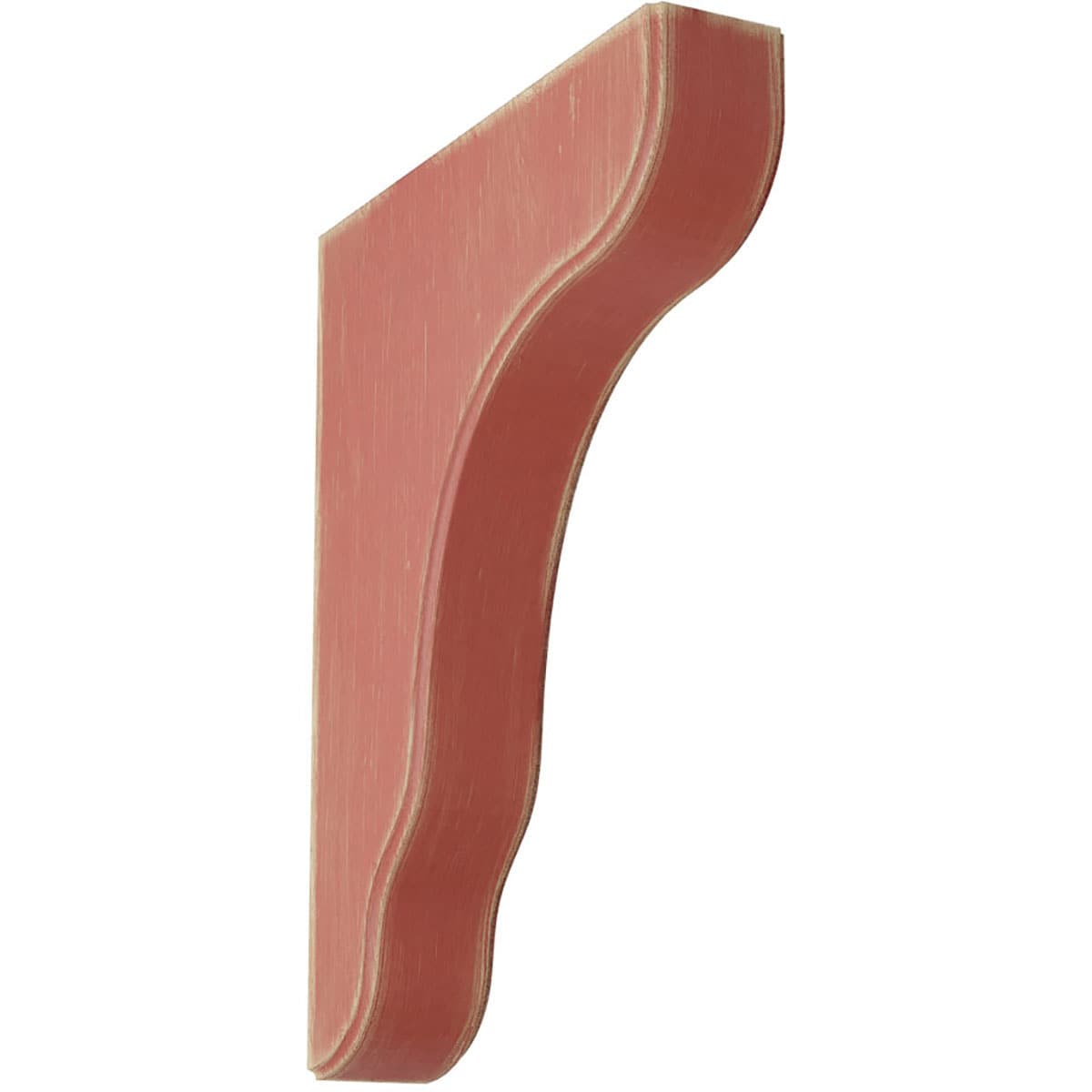 Ekena Millwork BKTWD02X09X11PLRD Plymouth 1-3/4-in x 8-1/2-in x 11-in Rubberwood Red Wood Standard Bracket