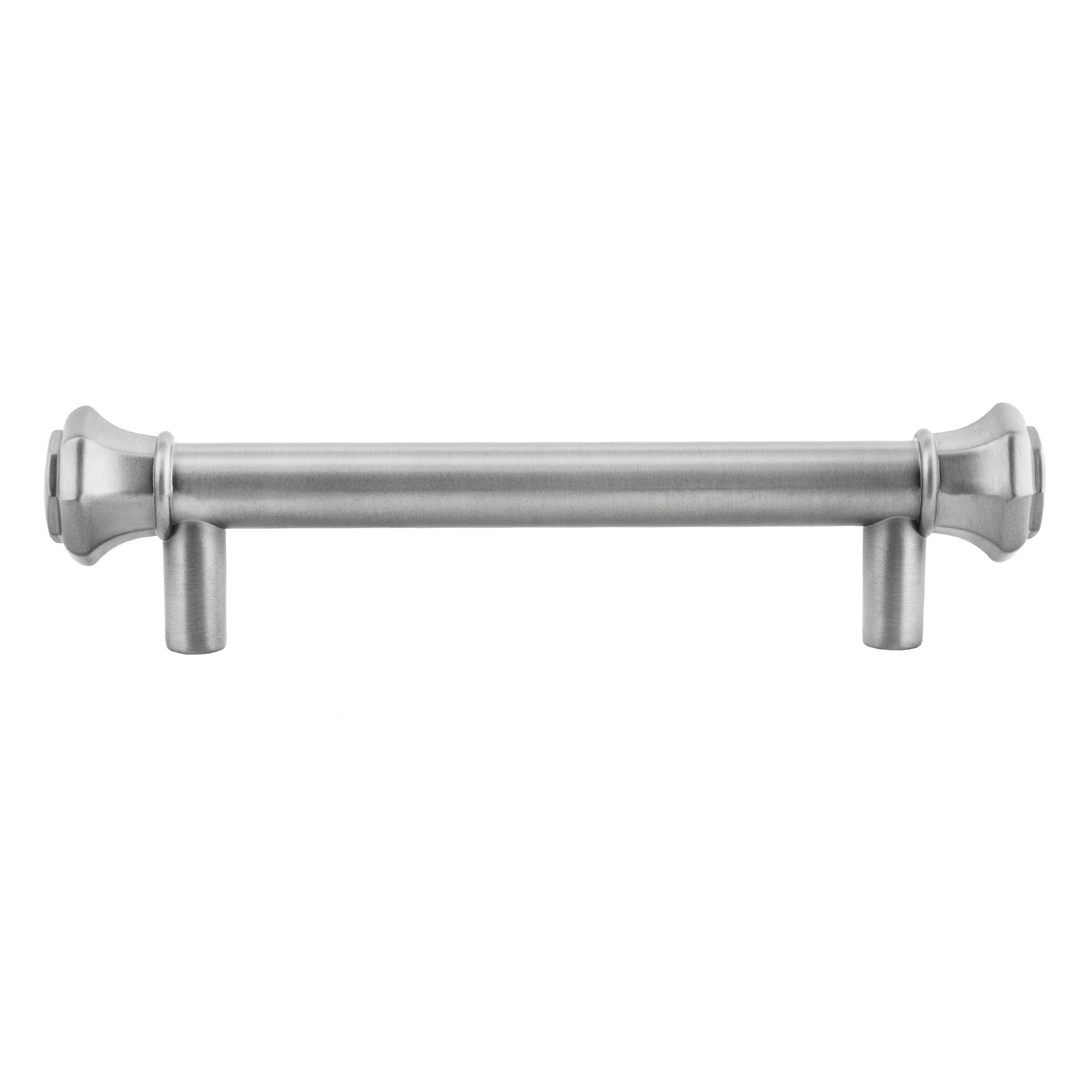 Sumner Street Home Hardware Octagon 3-1/2-in (89mm) Center to Center Satin Nickel Cylindrical Bar Drawer Pull