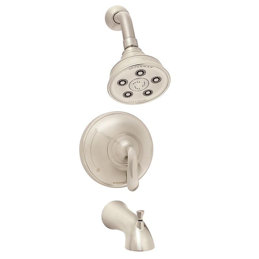 Caspian 1-Handle 3-Spray Tub and Shower Faucet Combination in Polished Chrome (Valve Included) Caspian 1-Handle 3-Spray Tub and Shower Faucet Combination in Polished Chrome (Valve Included)