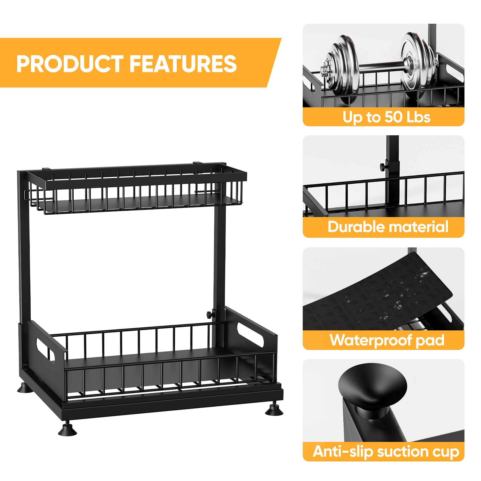 Afoxsos LAF1226S05 Bathroom-Shelves - View #7