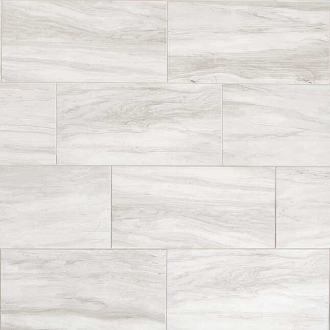 American Olean Newcastle Marble White, White Marble Effect Kitchen Floor Tiles Home Depot