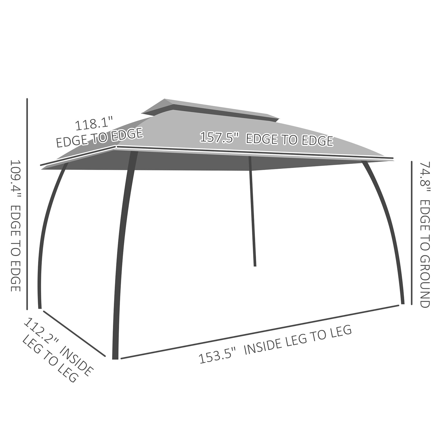 GZMR GZ-W2225P245 Wood-Resin-Gazebos - View #4