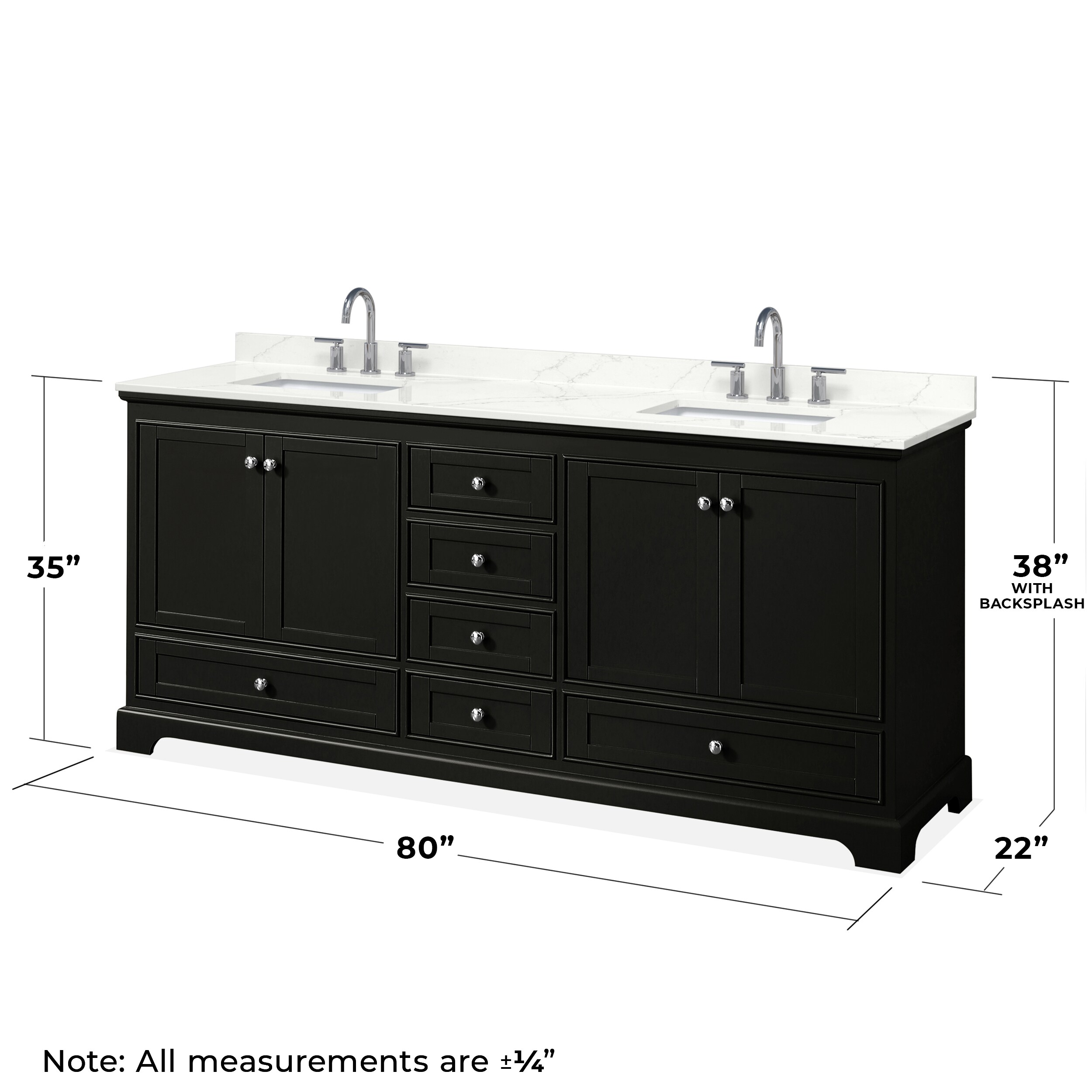 Wyndham Collection WCS202080DDEGTUS3M24 Bath-Vanity-Combo - View #5