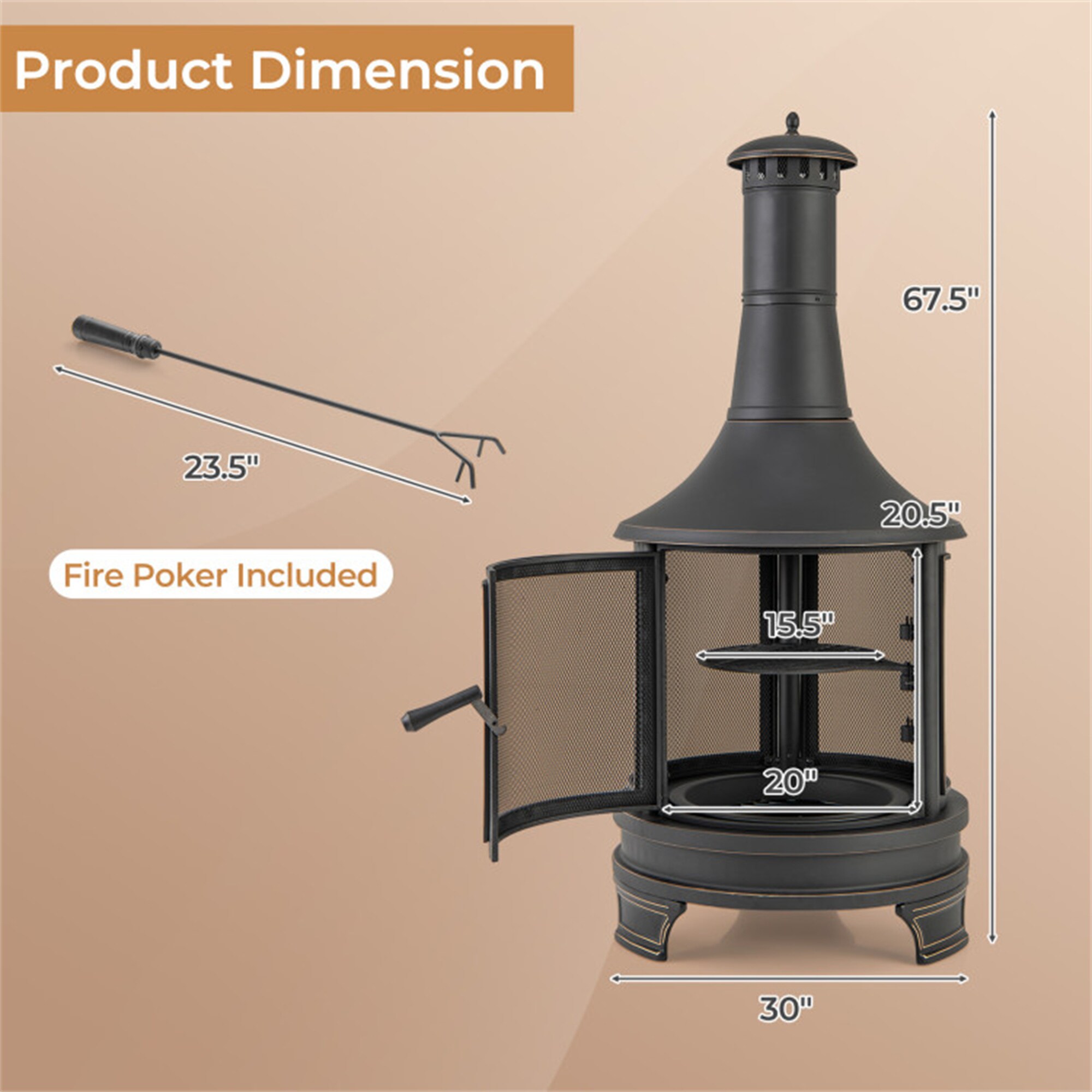 BABOOM BOM-P11851-CO Outdoor-Woodburning-Firepits - View #3