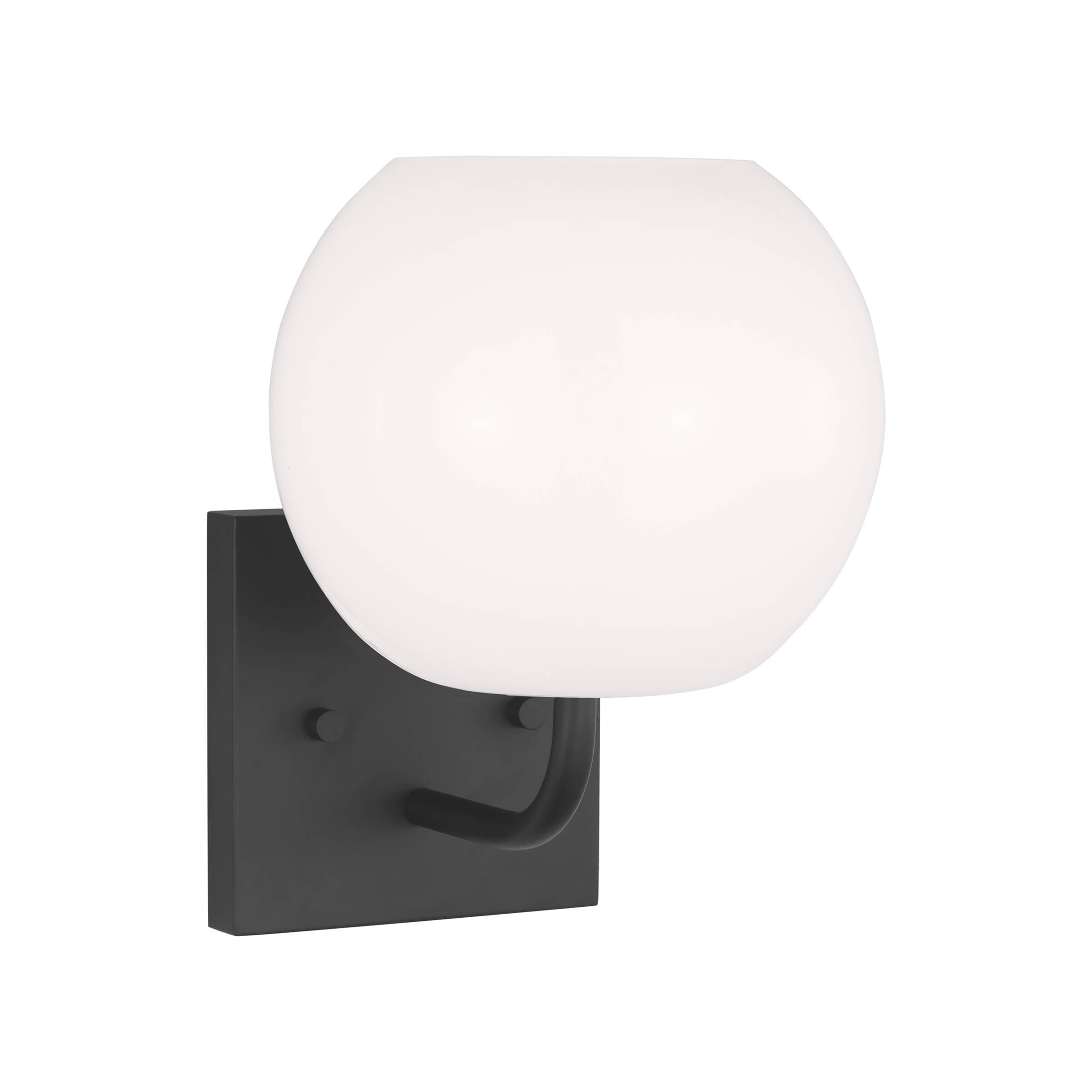 Generation Lighting GLV1011EN3/MBK Rory 6.875-in 1 -Light Black Modern/contemporary Vanity light