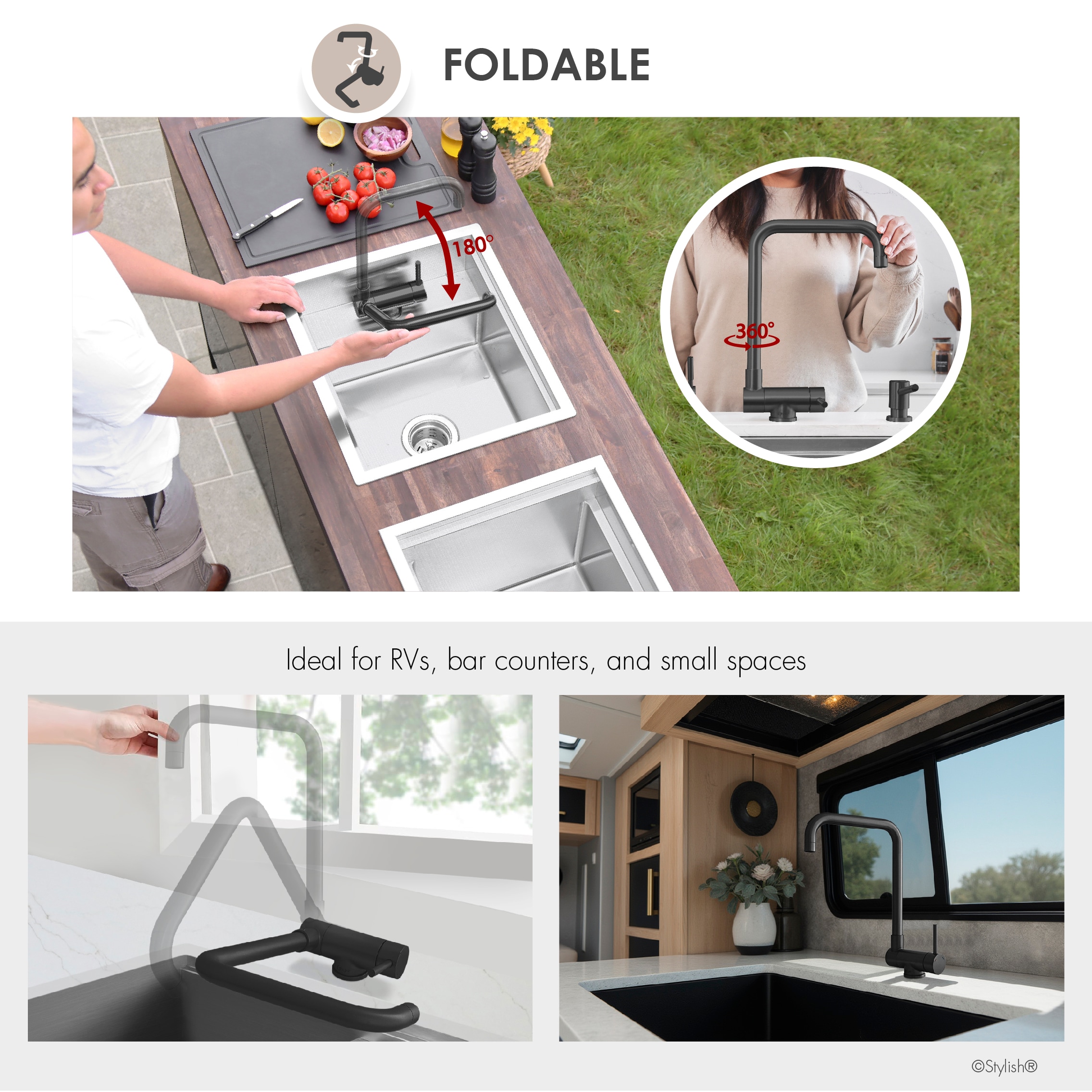 Stylish K-151N Kitchen-Faucets - View #4