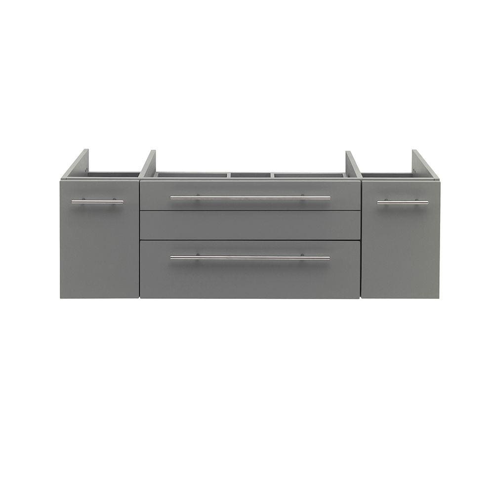 Fresca FCB6148GR-VSL Lucera 48-in Gray Floating Bathroom Vanity Base Cabinet without Top