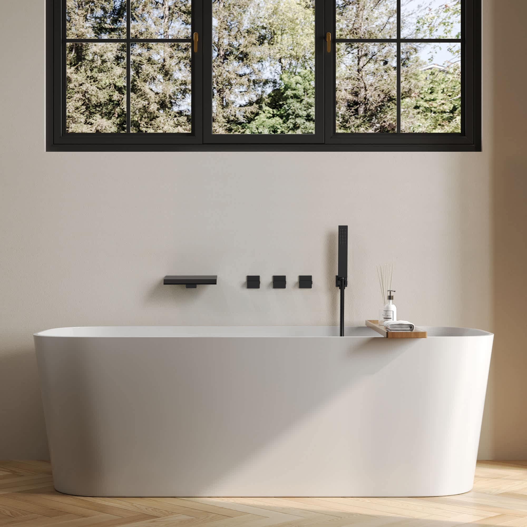 EVERSTEIN SFS-1111-BK Roman-Tub-Faucets - View #3