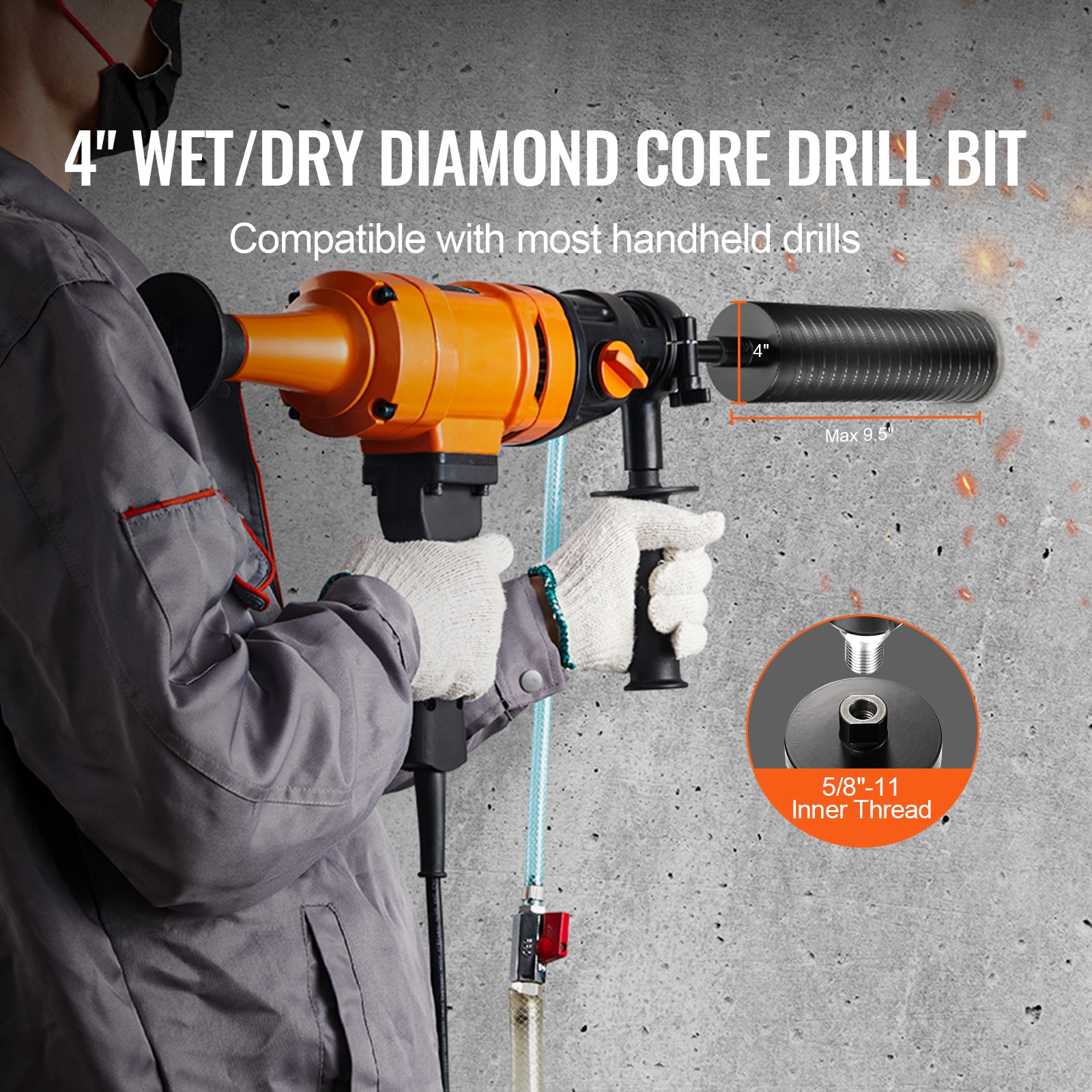 VEVOR SCJGSQXZTGSS00623V0 Cement-Masonry-Drill-Bits - View #2