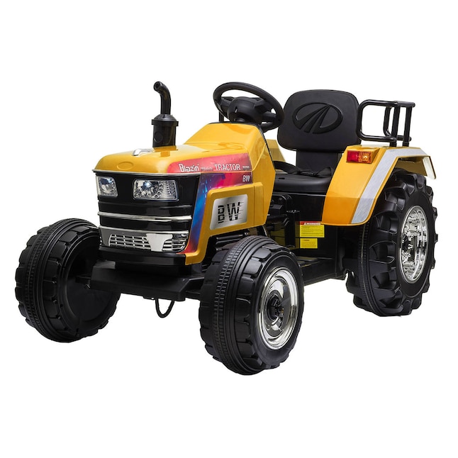 Jaxpety 12V Kids Ride On Tractor Blue at Lowes.com