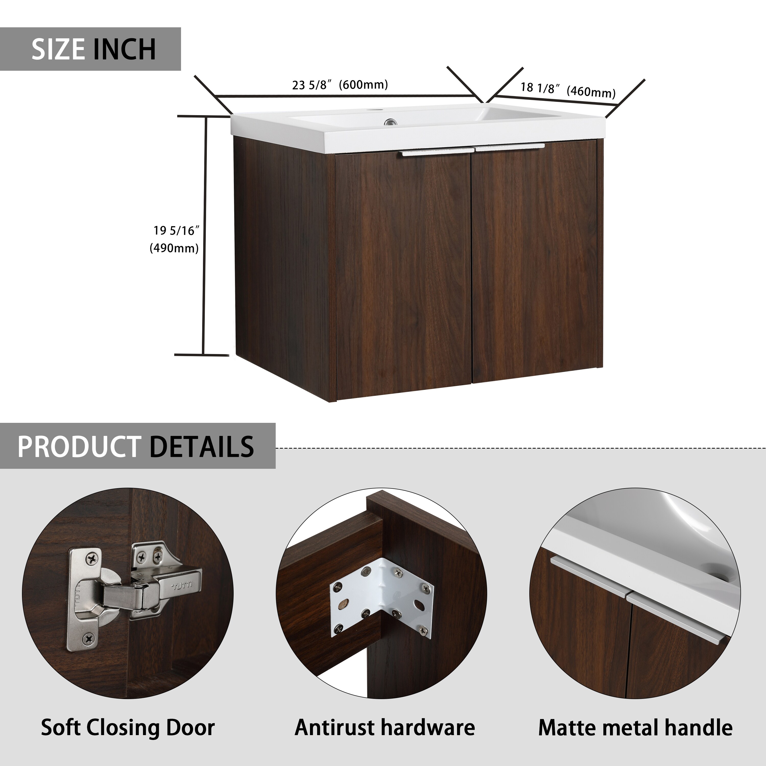 Wooakway FXLS0606-605BV022 Bath-Vanity-Combo - View #5
