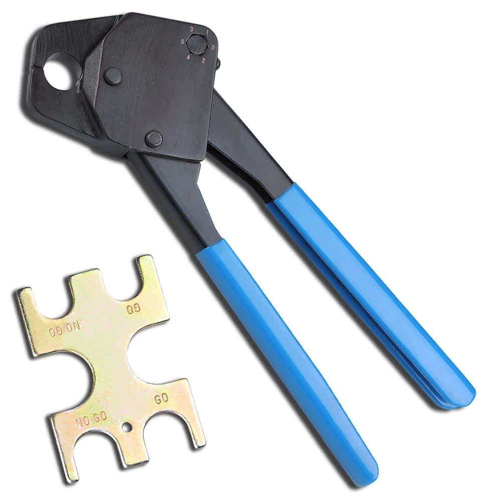 Yescom 25PCP001-C12-03-LO 1/2 inch Pex Crimping Tool Crimper with Go/no Go Gauge