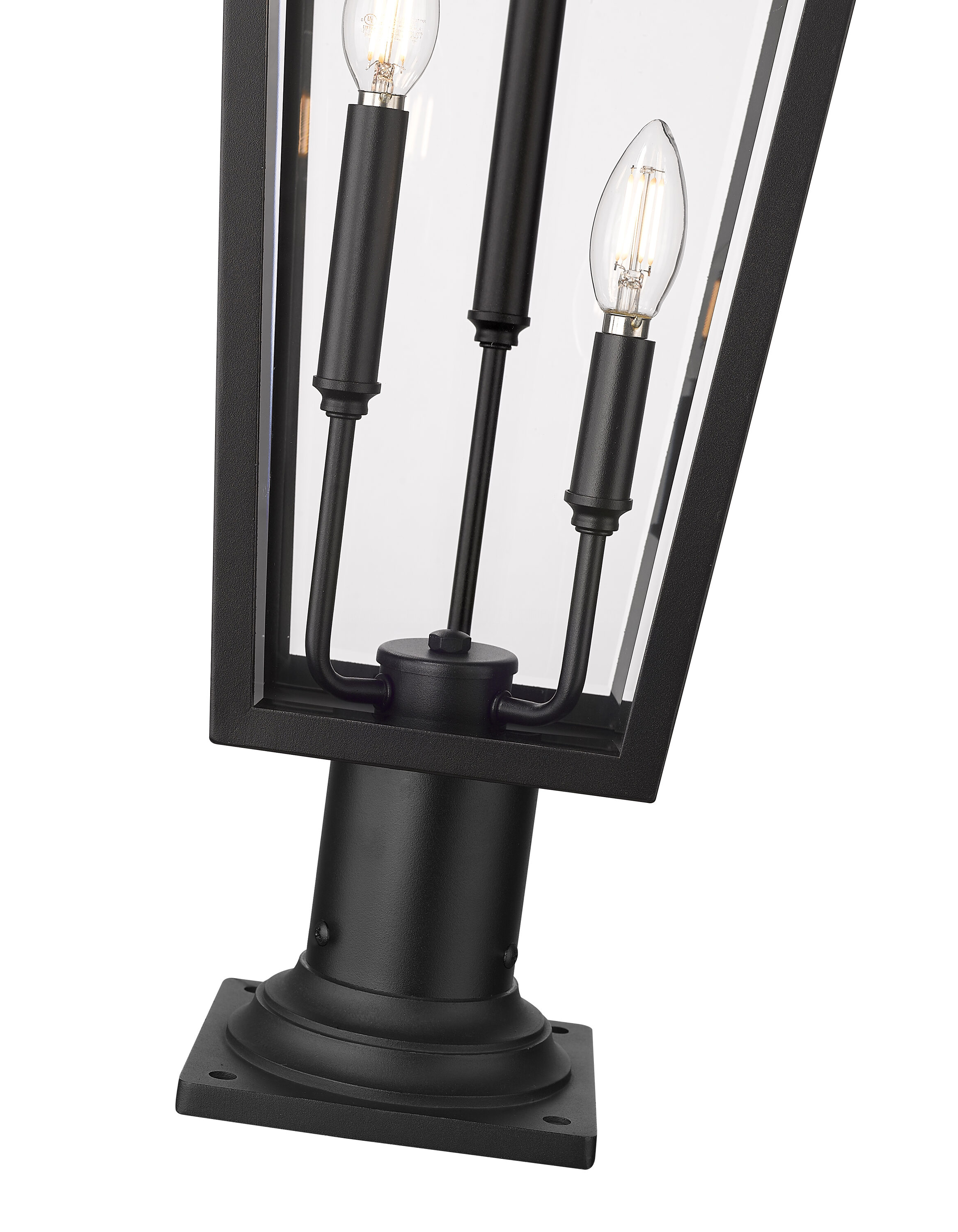 Z-Lite Gannon 33.5-in H Black Hardwired Led, Incandescent Z-Lite Gannon 33.5-in H Black Hardwired Led, Incandescent