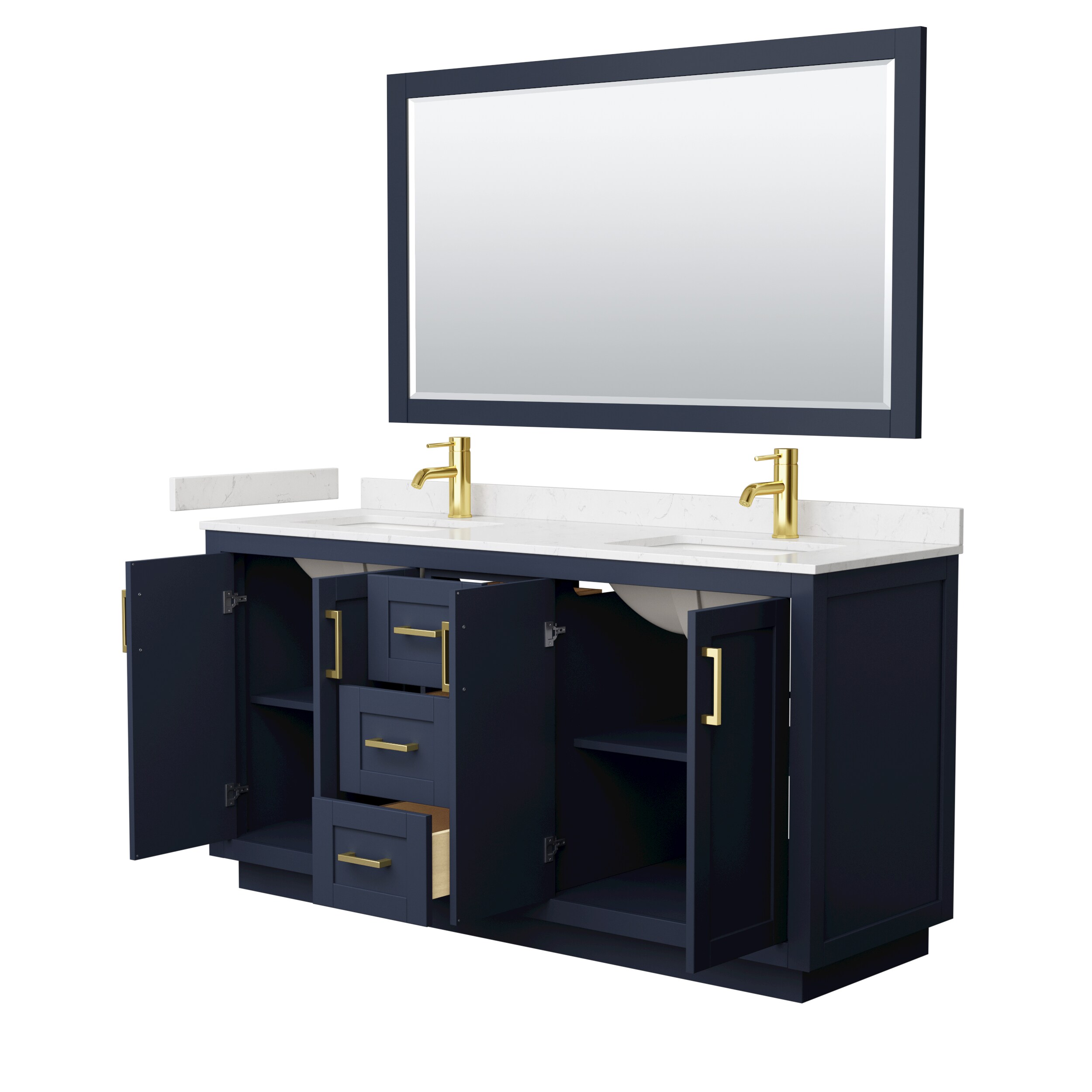 Wyndham Collection WCF292966DBLC2UNSM58 Bath-Vanity-Combo - View #3