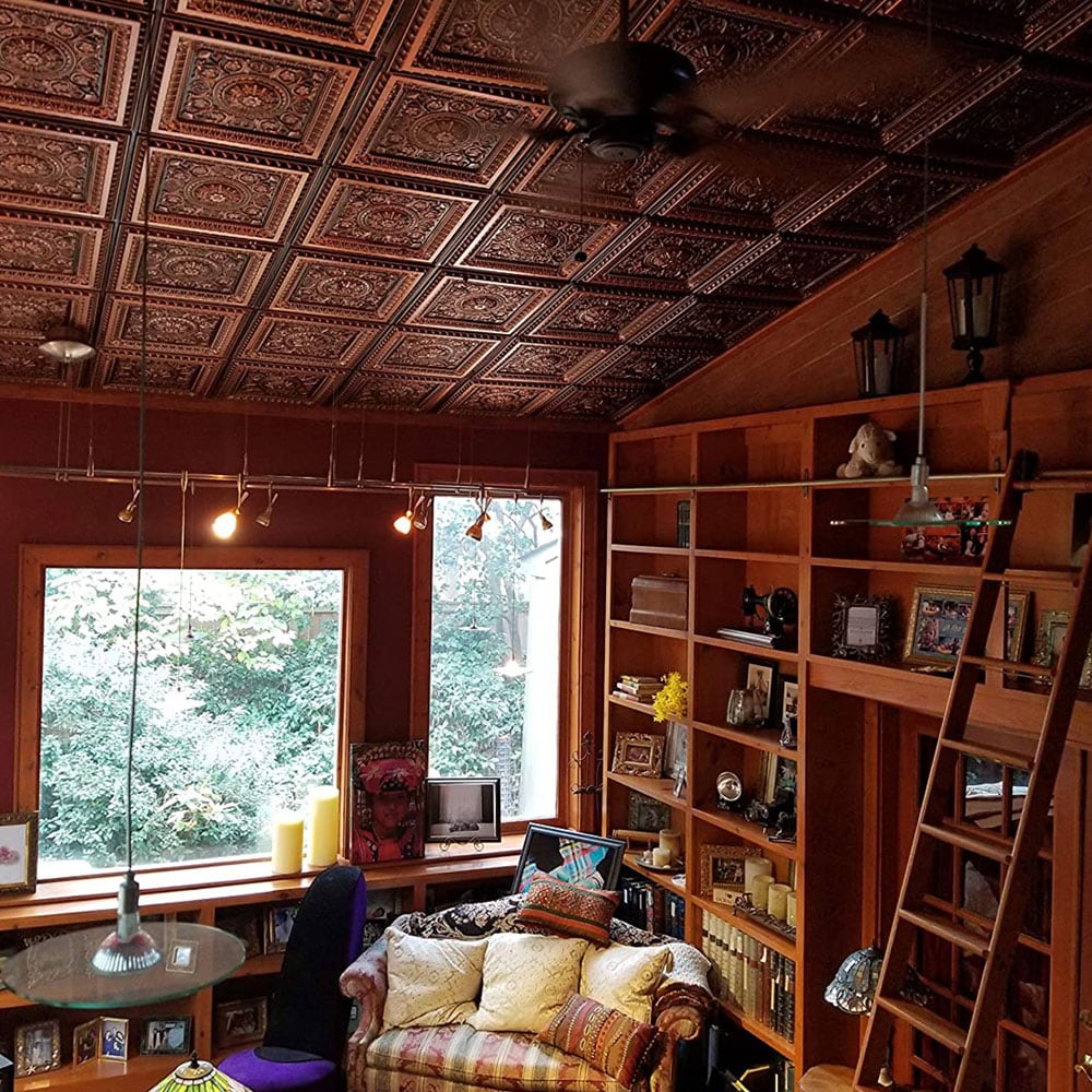 From Plain to Beautiful in Hours 223BK-24X24-10 Ceiling-Tile - View #6