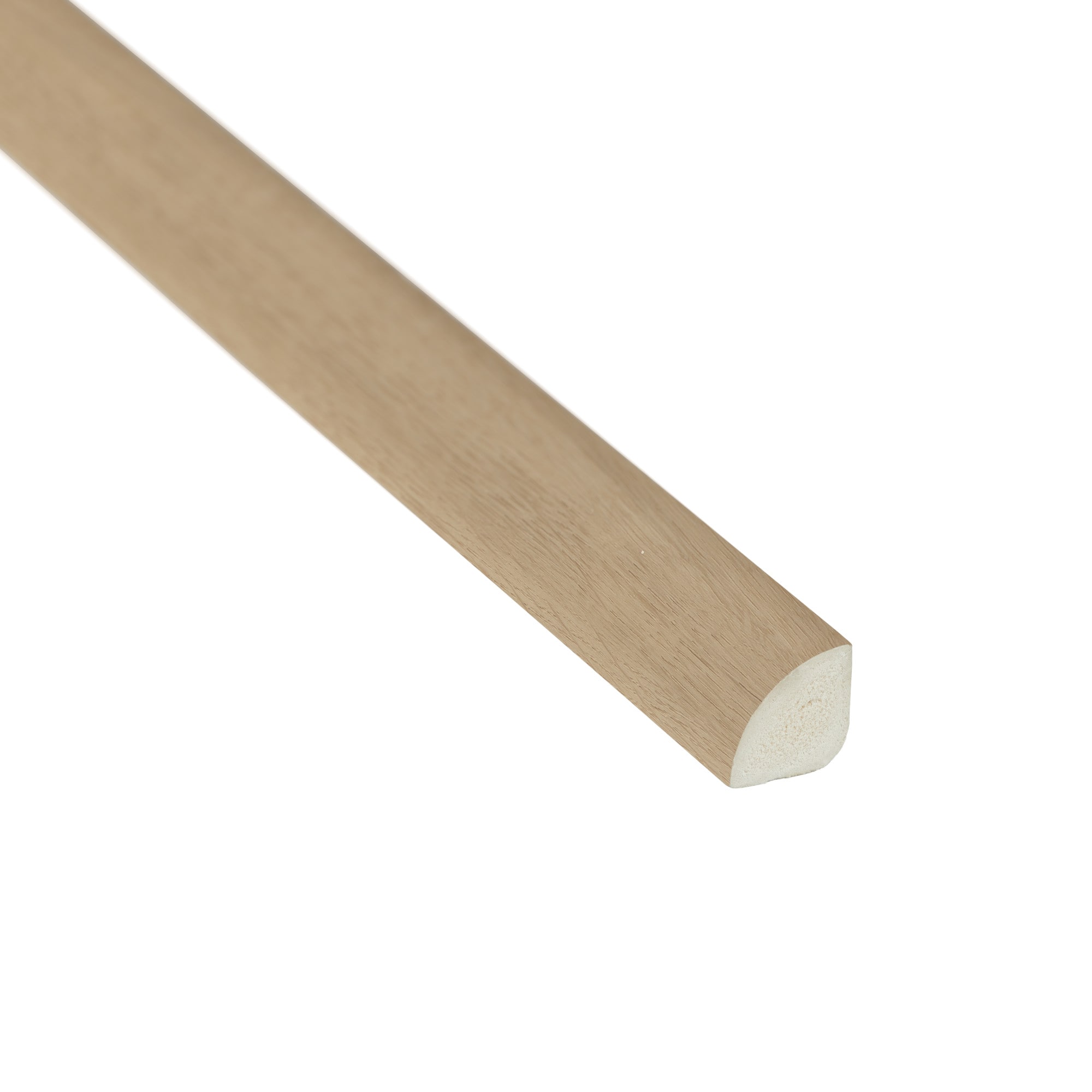 SMARTCORE By COREtec Kensworth Oak 11/16-in T x 11/16-in W x 94.49-in L Prefinished Oak PVC Quarter Round Floor Moulding Trim