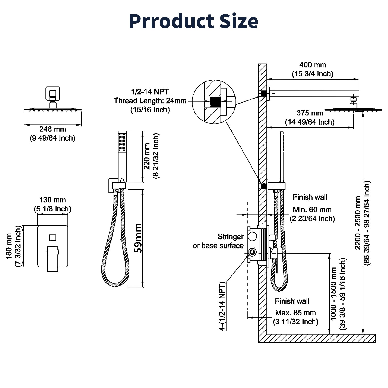 Lirago FXL20610-607A83 Tub-Shower-Faucets - View #6