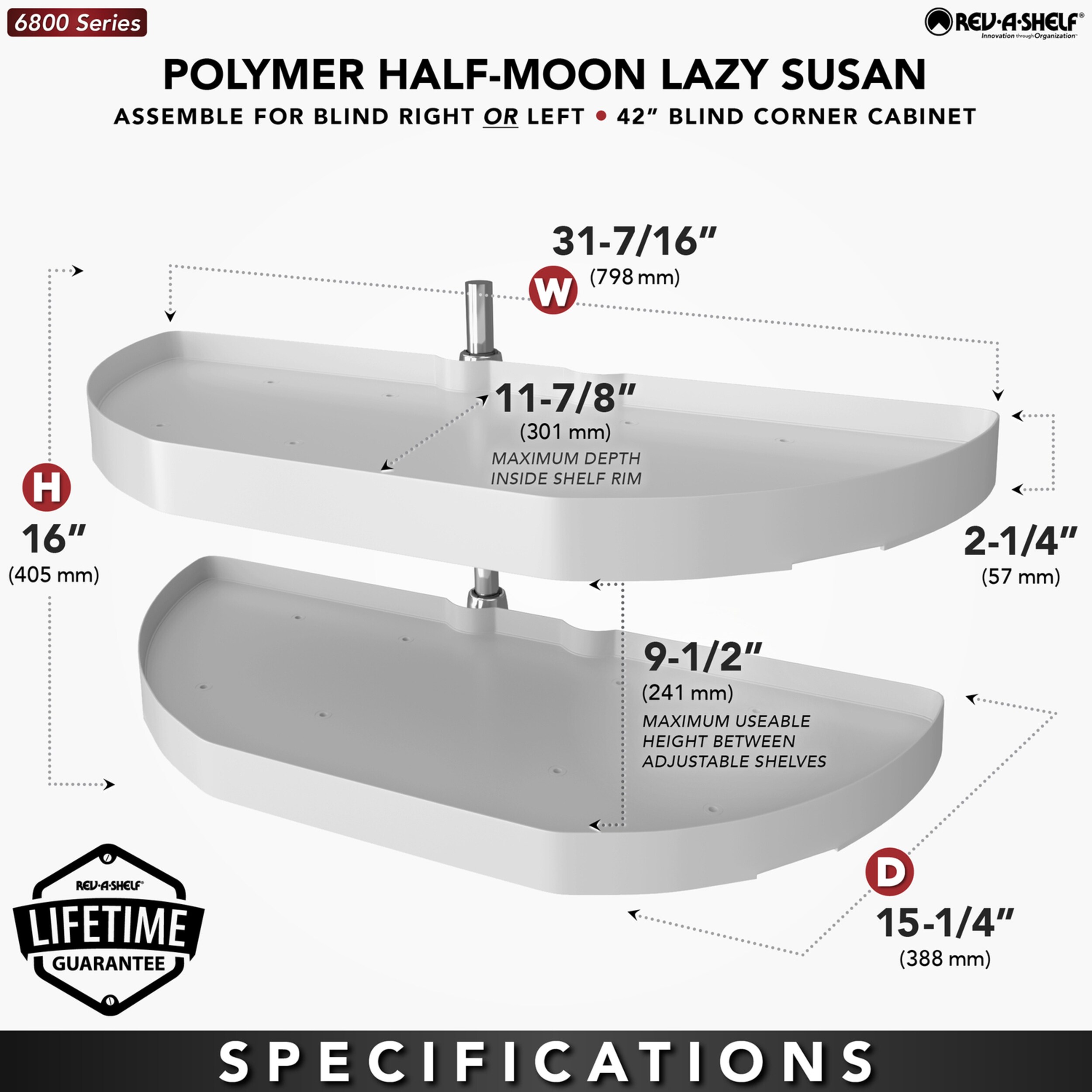Rev-A-Shelf 166206 Lazy-Susans - View #3