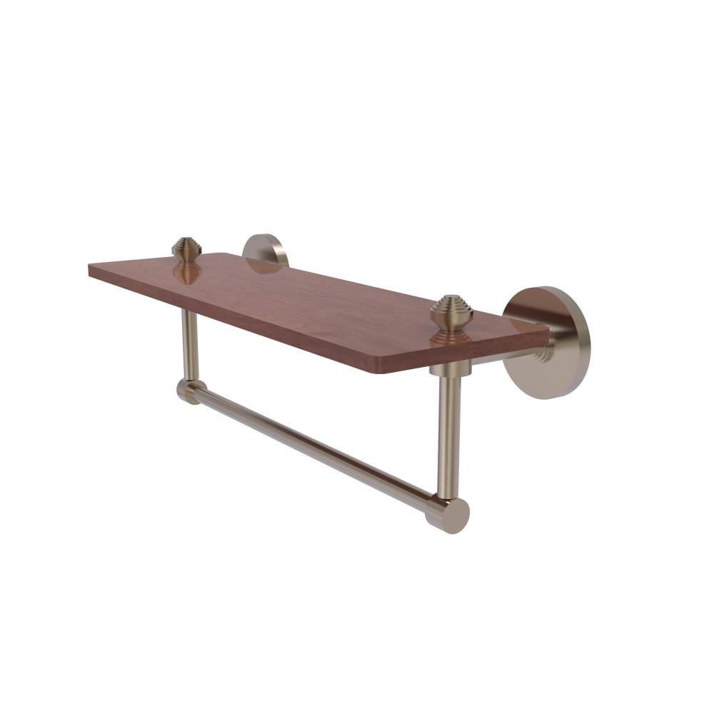 Allied Brass SB-1TB-16-IRW-PEW Southbeach Antique Pewter Wall mount Bathroom Shelf ( 16-in x 5-in x 5-in )