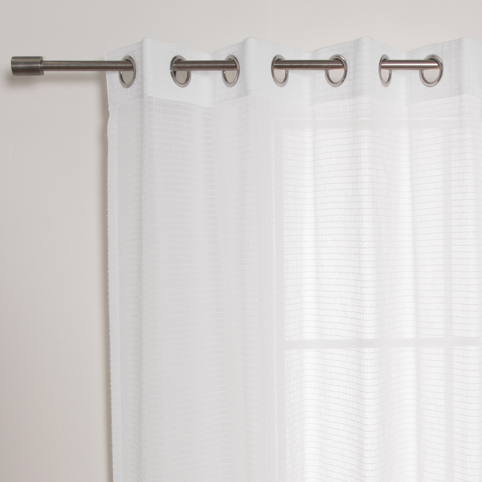Best Home Fashion GROM-STRIPE-84-WHITE curtains - View #3