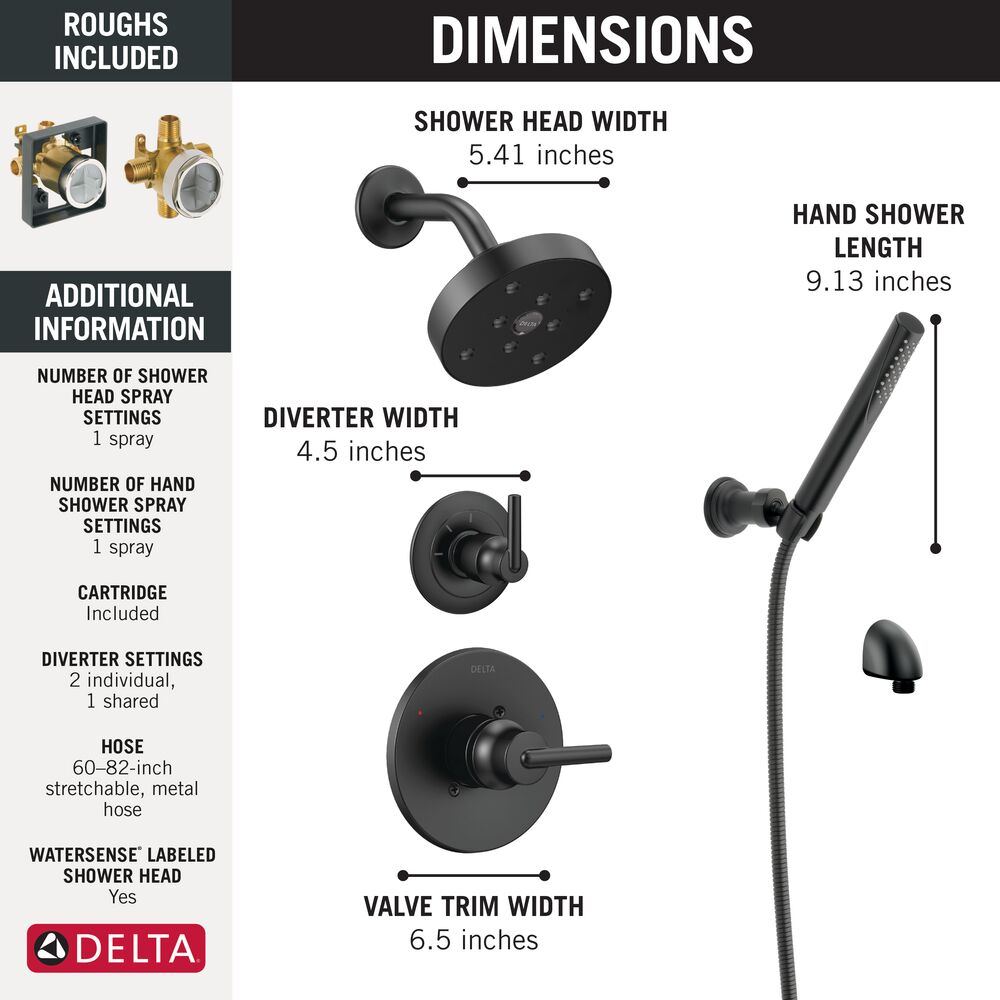 Delta FVS6-TR211-BL Tub-Shower-Faucets - View #4