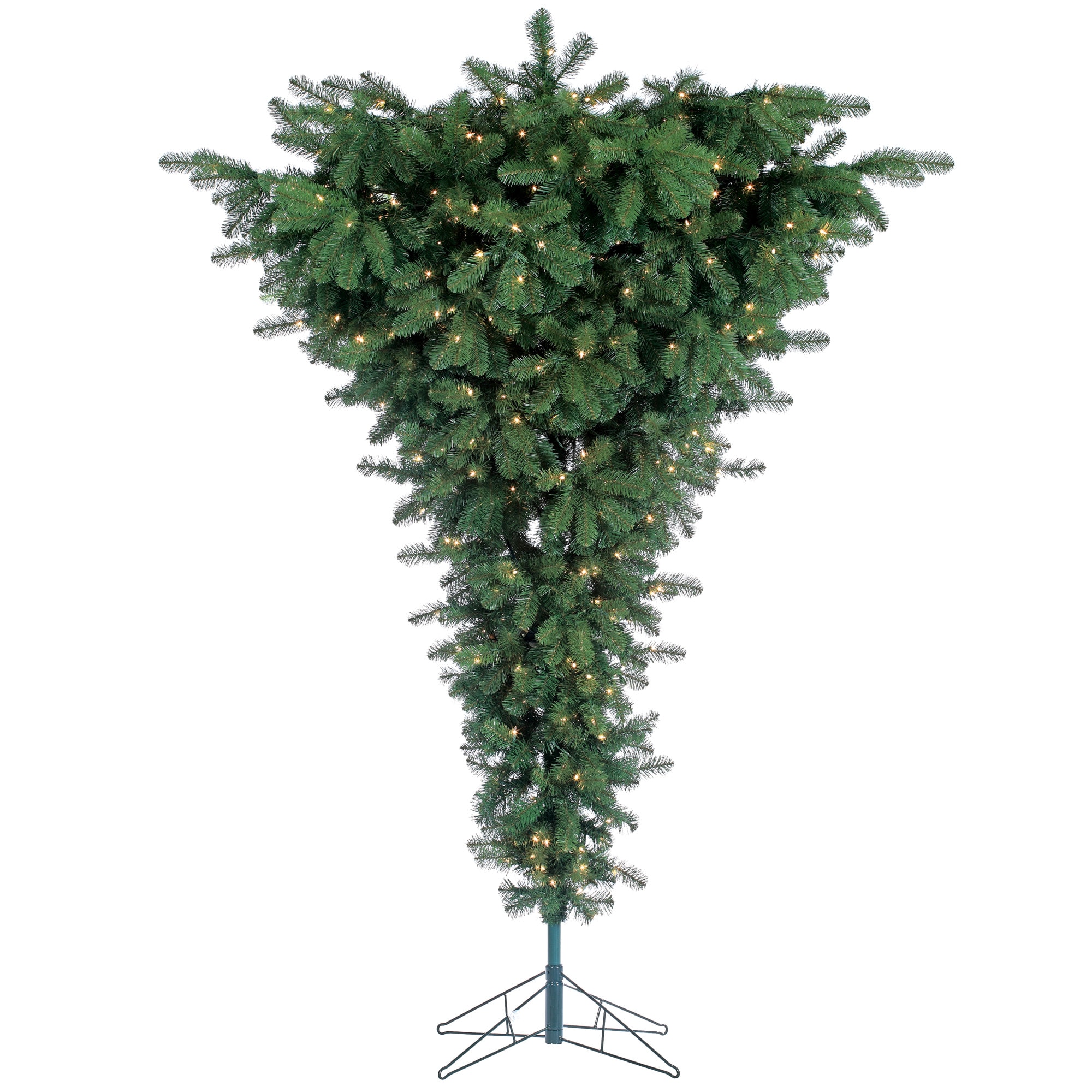Sterling Tree Company 2262-75C 7.5-ft Pre-lit Upside-down Artificial Christmas Tree with Incandescent Lights
