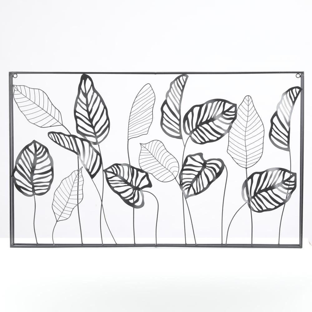 Luxen Home Metal Framed Horizontal Leaf Wall Decor at Lowes.com