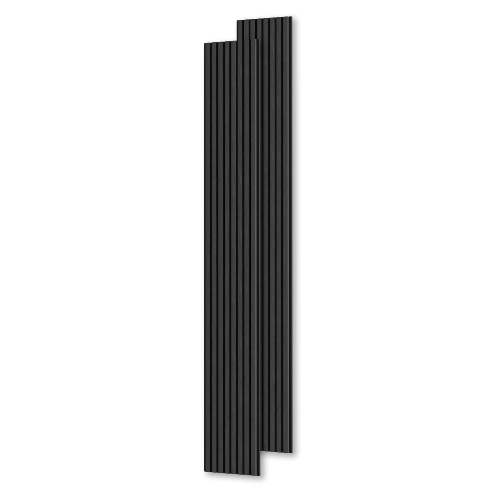 SMARTSTANDARD 106-in x 12.6-in Black MDF Acoustical Sound Absorbing 2-Pack (Covers 9.27 sq. ft.)