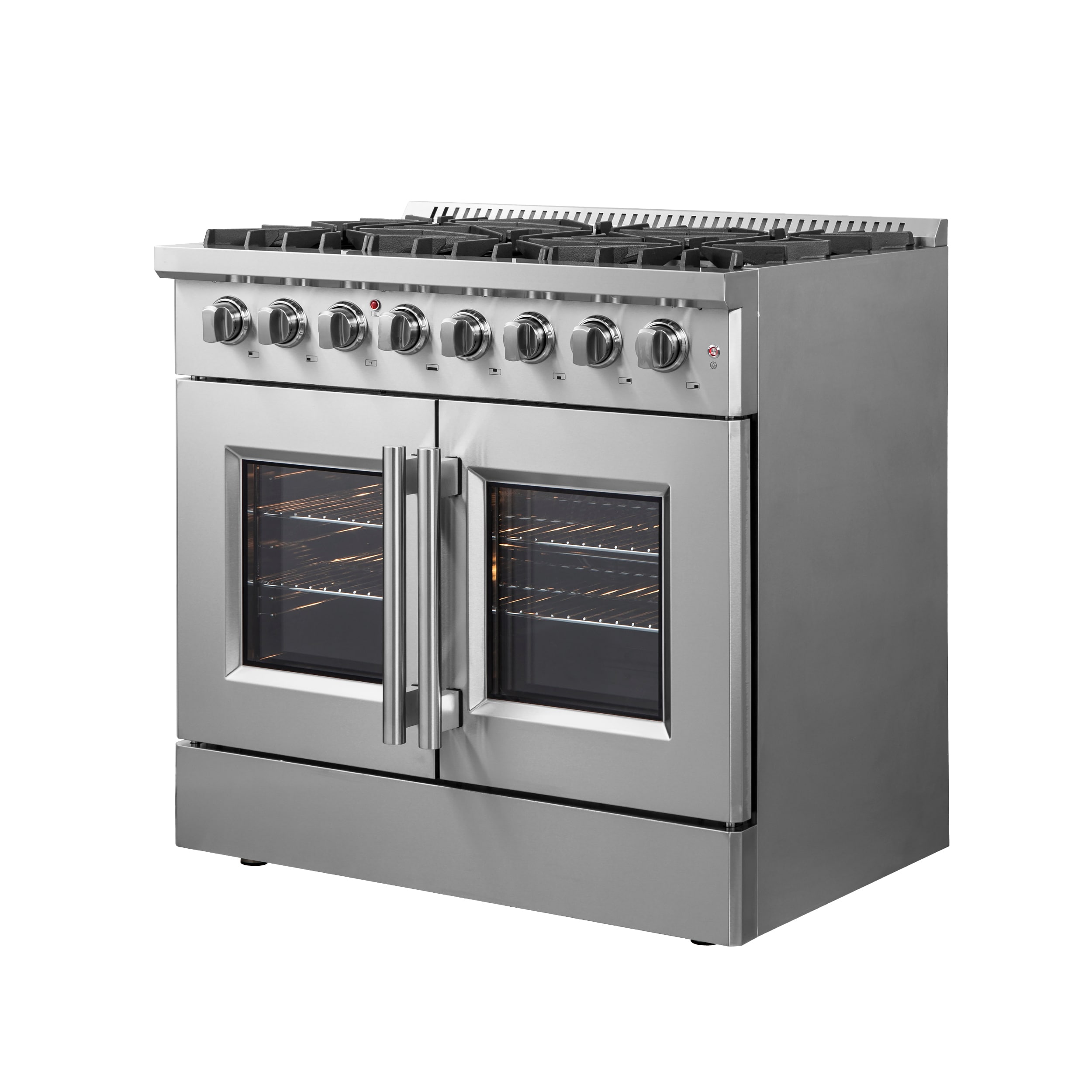 FORNO Galiano 36-in 6 Burners 5.36-cu ft Freestanding Natural Gas Range  (Stainless Steel)