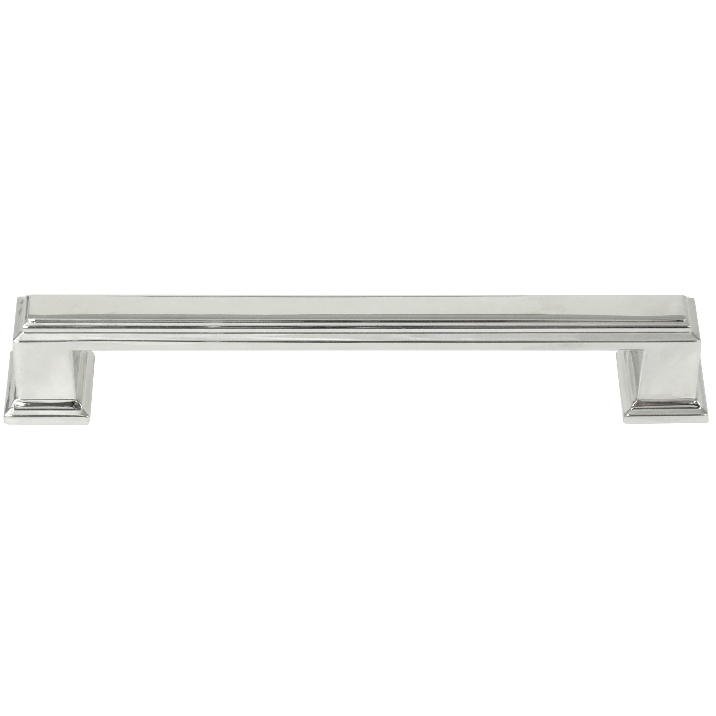 Beacon Hill 7-9/16-in Center to Center Polished Nickel Rectangular Handle Drawer Pulls in Chrome | - MNG Hardware 19314