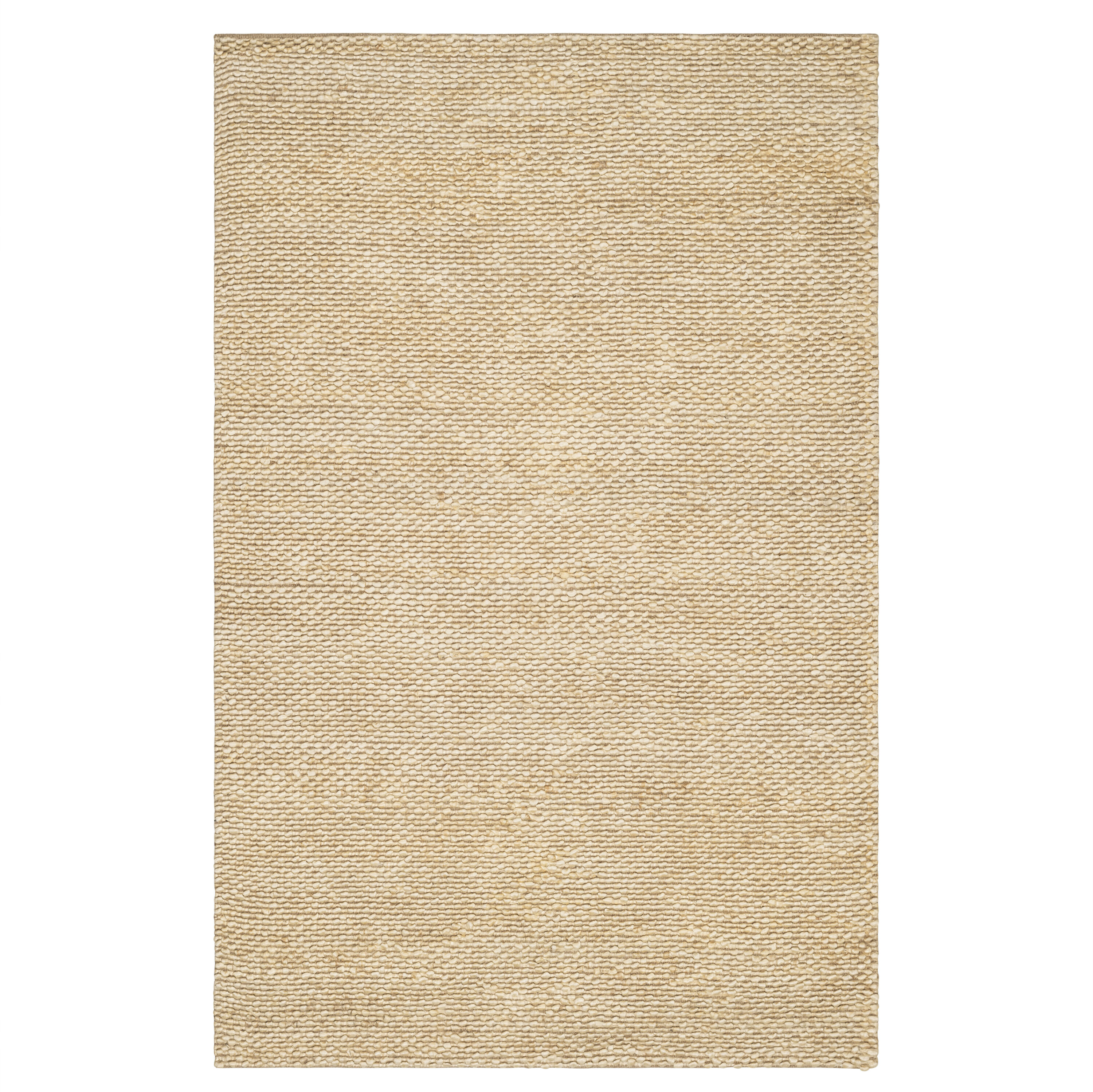 Home Conservatory CON41-258 Jute Ivory/Natural Rectangular Indoor Stripe Coastal Area rug